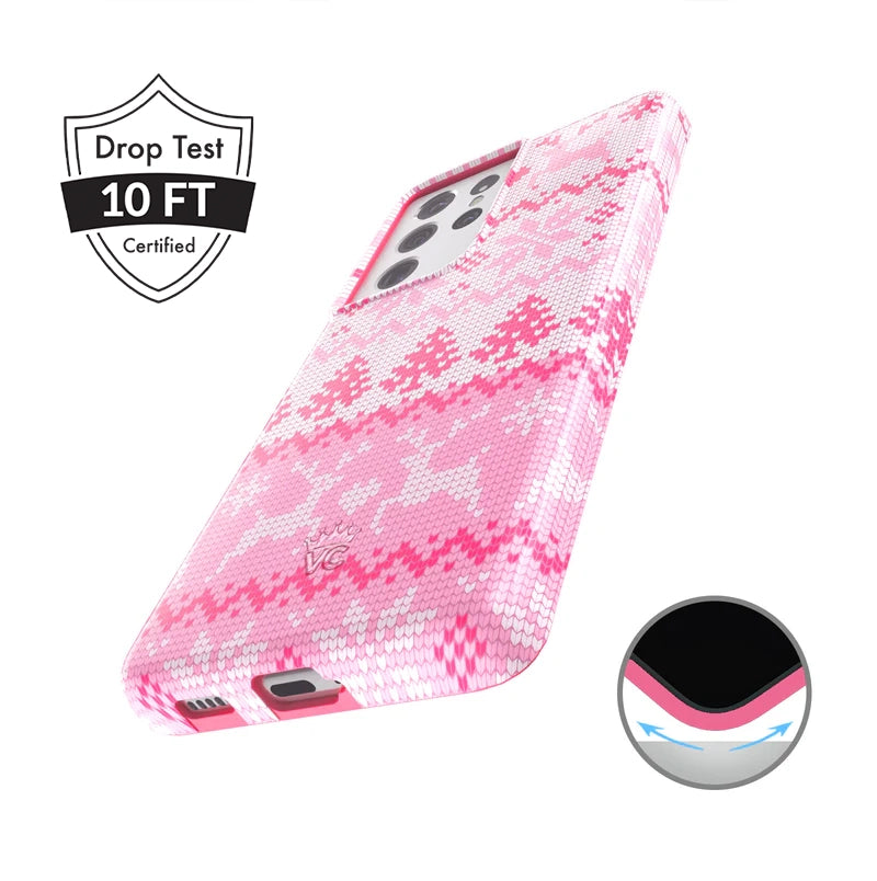 Bubble Gum Sweater Samsung Phone Case - Trendy Soft Silicone Cover for Samsung Galaxy S21/S20/Note 20 - Cute Kawaii Aesthetic for Girls & Teens - Perfect for School, Work & Everyday Use