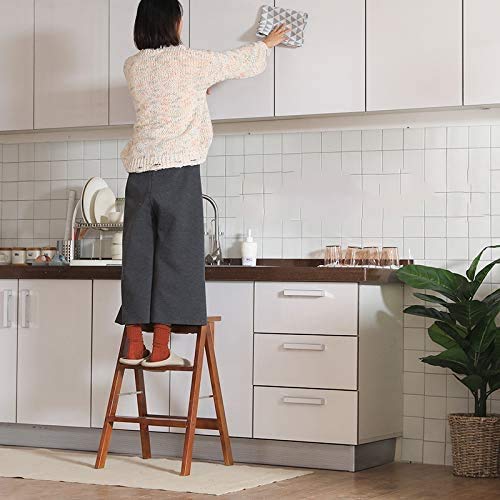 Foldable Step Stool for Adults - Portable Non-Slip Kitchen Ladder Stool with High Weight Capacity, Perfect for Reaching Top Shelves, Home Organization & Bathroom Use