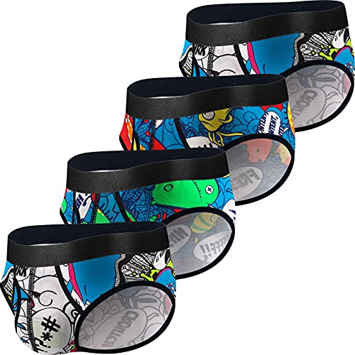 L:cotton Printed 4 Pack (Fly)