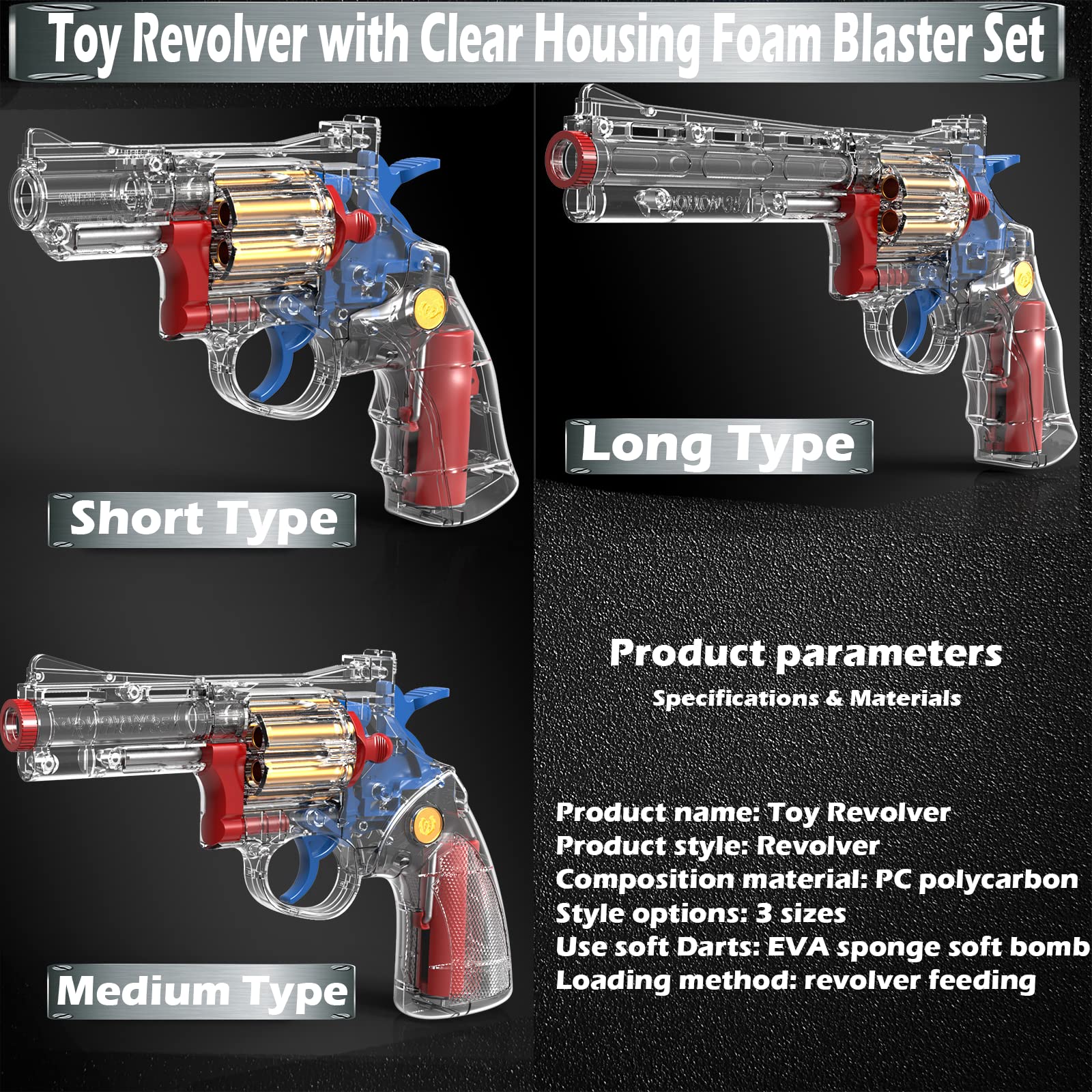 Nerf Foam Blaster Gun Set with Soft Darts for Kids 5-8 - Outdoor Play Toy