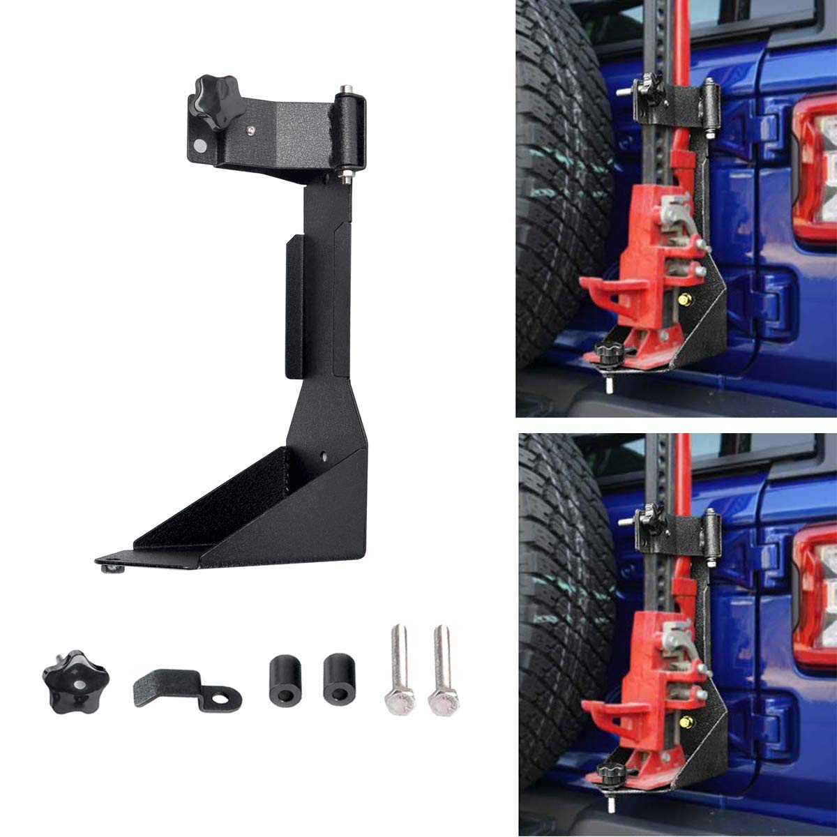 Jeep Wrangler JL High Lift Jack Mount Bracket - Heavy Duty Off-Road Accessory for 4x4 Adventure & Emergency Recovery