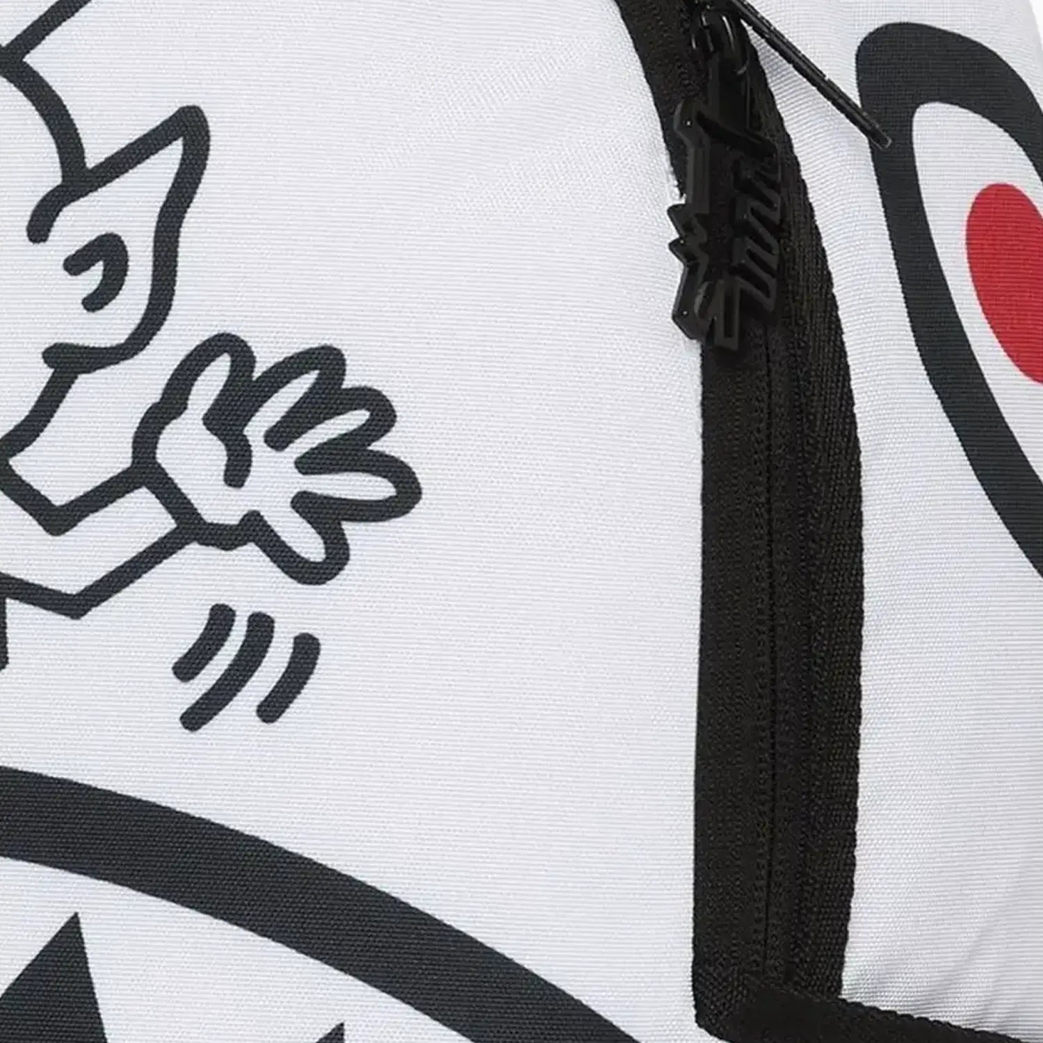 Keith Haring Wassup Alien DLXSV Backpack - Unisex Canvas School Bag for College & Travel - Durable Laptop Backpack with Adjustable Straps - Perfect for Work, Gym & Daily Commute