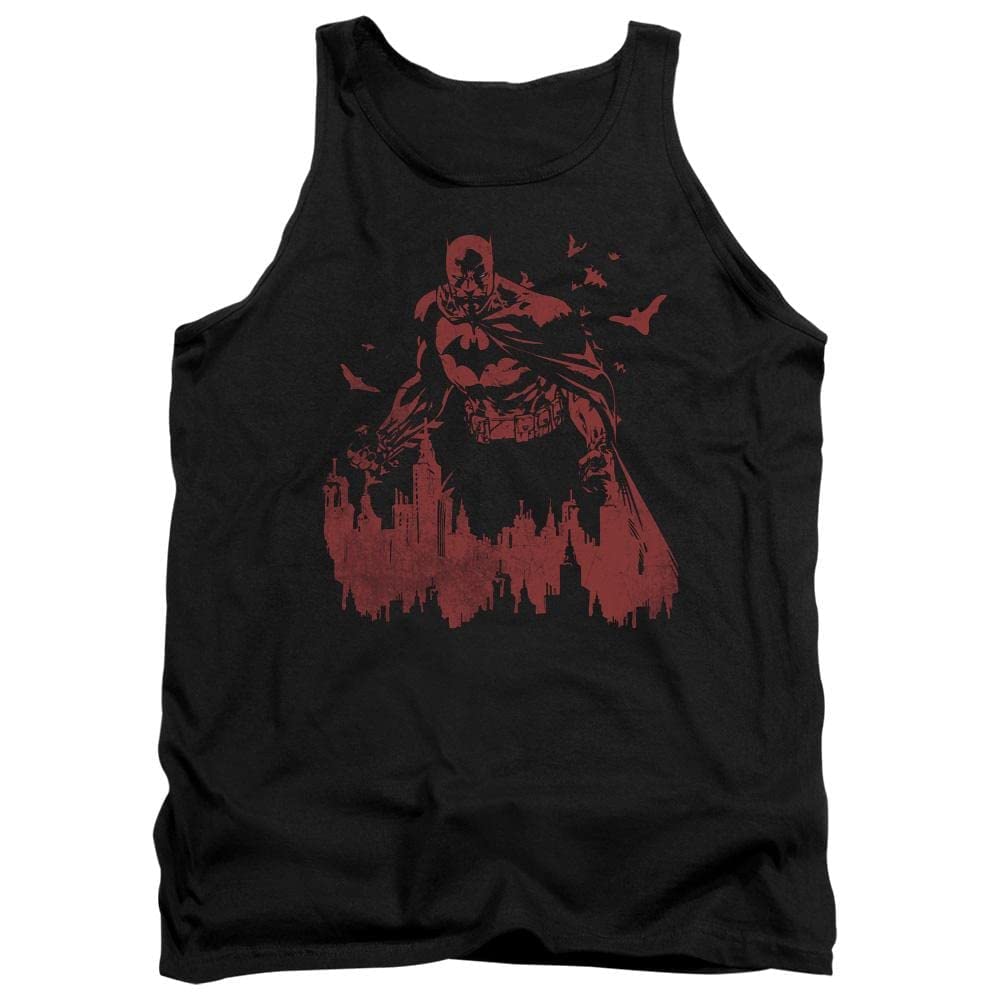 Batman Red Knight Graphic Adult Tank Top for Men - Cool Superhero Tee for Casual Wear, Cosplay & Comic Con Events