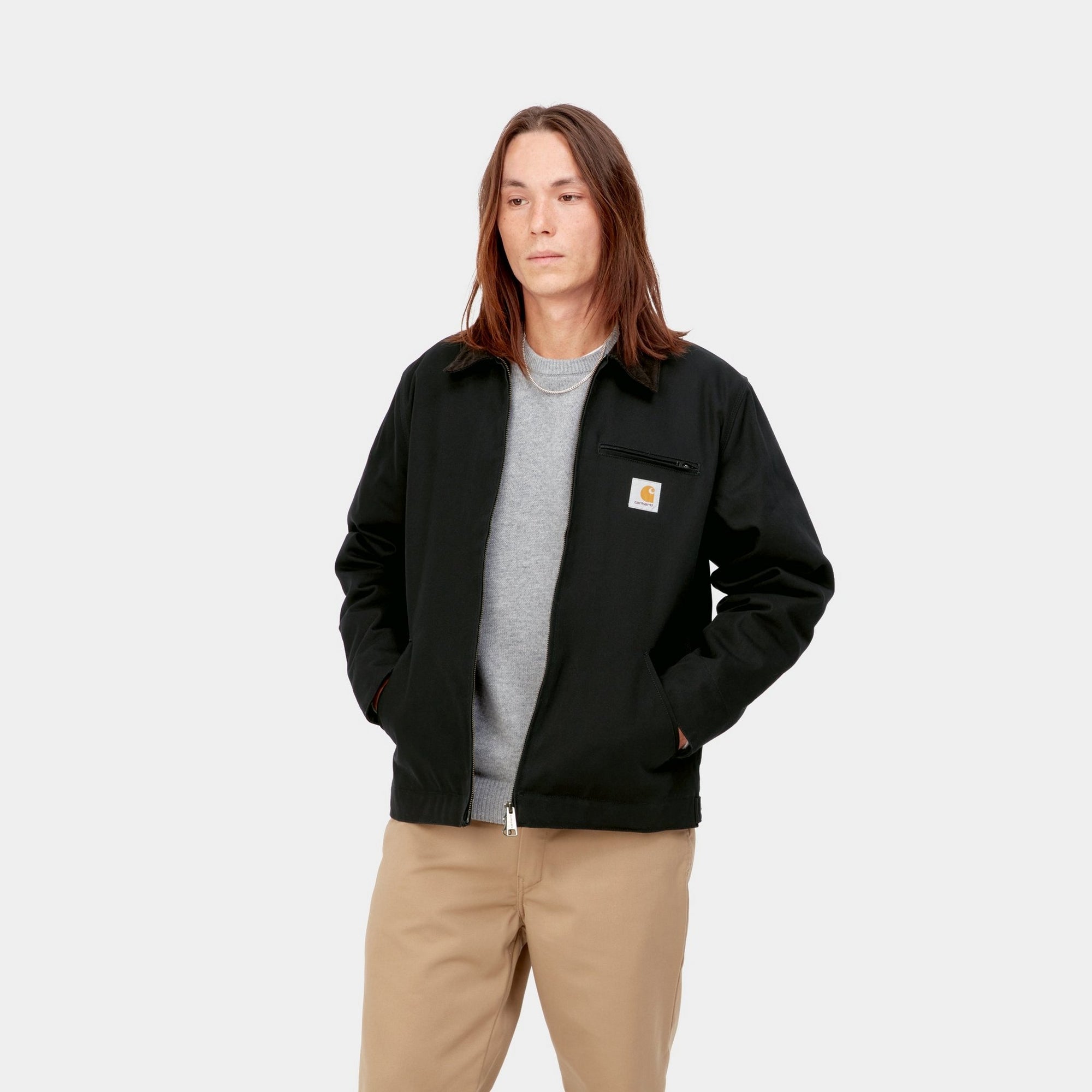 Detroit Jacket for Winter - Black Rigid Denim Jacket | Warm & Stylish Outerwear for Men & Women | Perfect for Cold Weather & Urban Fashion