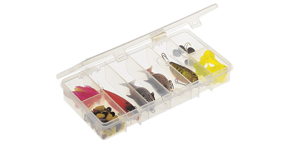 Plano 3400 Stowaway 8-Compartment Tackle Box - Waterproof Fishing Organizer for Lures, Hooks & Gear - Perfect for Bass, Trout & Saltwater Fishing Trips