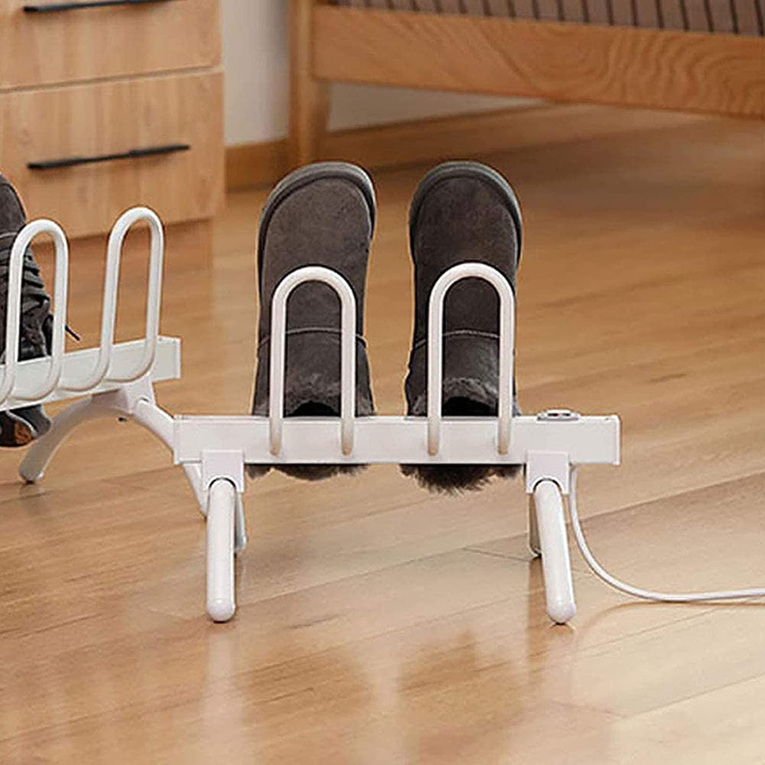 Electric Shoe Dryer Machine with Intelligent Thermostat - Fast Drying for Kids & Adults - Perfect for Balcony, Porch, Gym Locker & Travel - Shoe Deodorizer & Drying Rack for Wet Shoes & Boots