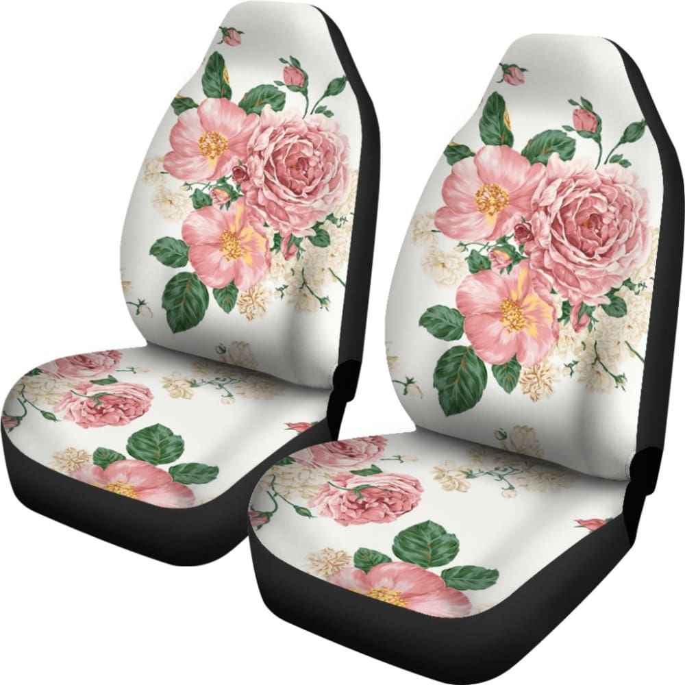 Premium Rose Pattern Car Seat Covers - Soft & Stylish Universal Fit for Cars, SUVs, Trucks - Perfect for Daily Commute, Road Trips & Interior Decoration