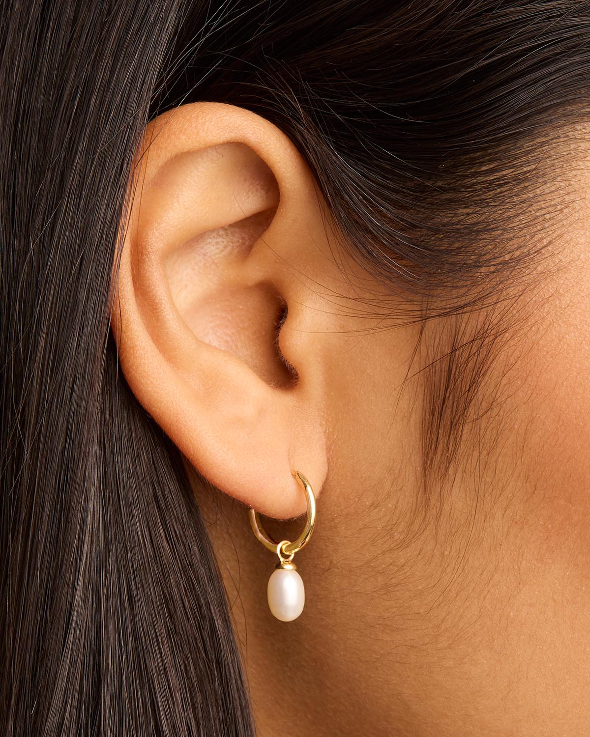 18K Gold Vermeil Live in Peace Hoop Earrings for Women - Minimalist Dainty Huggie Hoops - Everyday Wear, Gift for Her, Peace Symbol Jewelry for Yoga & Meditation