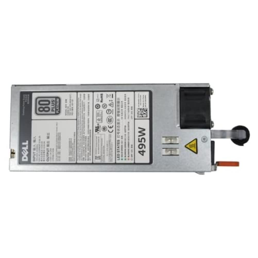 Dell 495W Hot-Plug Redundant Power Supply Module - High Efficiency Server PSU for Data Centers, Workstations & Enterprise IT Infrastructure