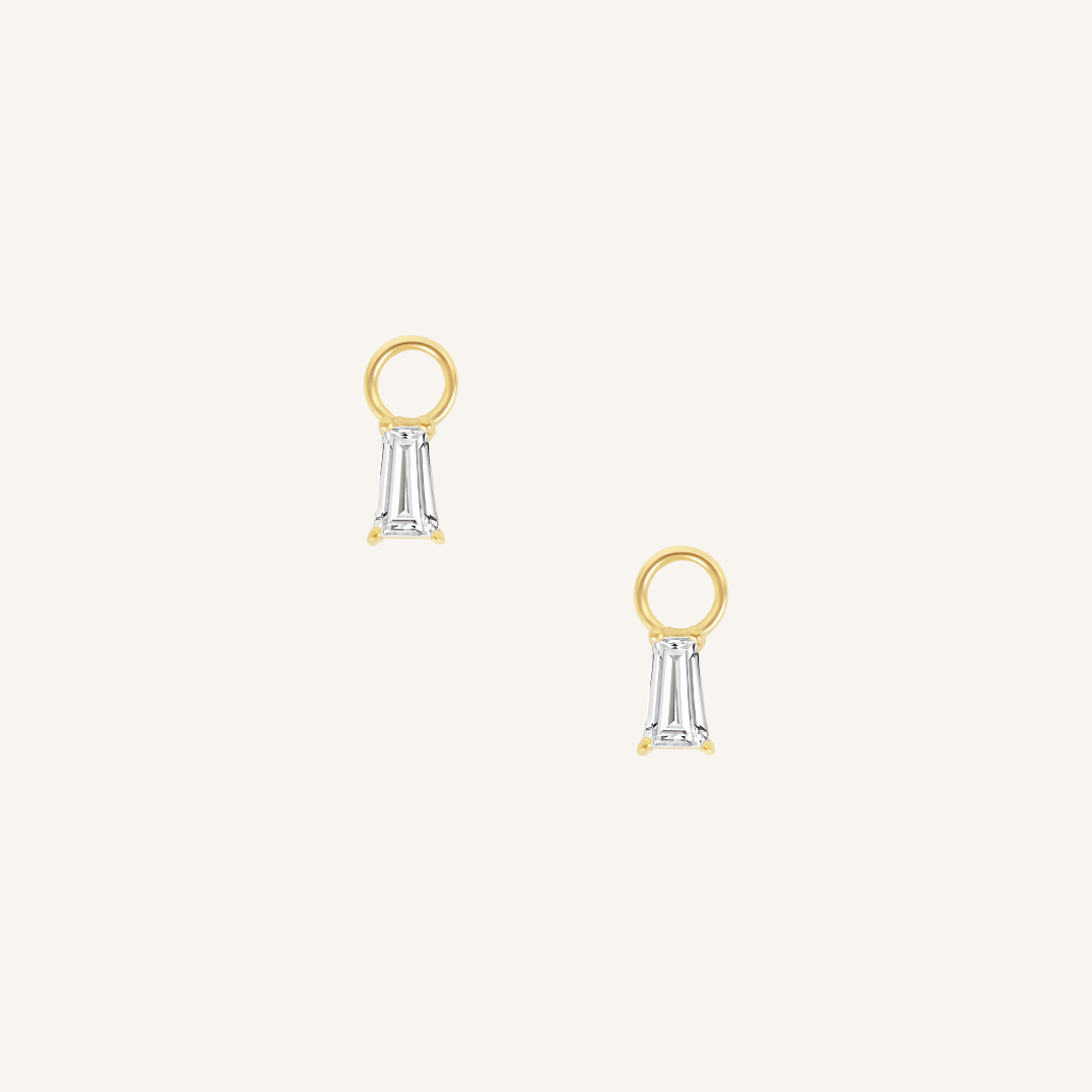 Flourish Hoop Charm Earrings Set of 2 - Sterling Silver Dainty Hoop Earrings for Women, Minimalist Everyday Jewelry - Perfect for Work, Date Night & Gifting