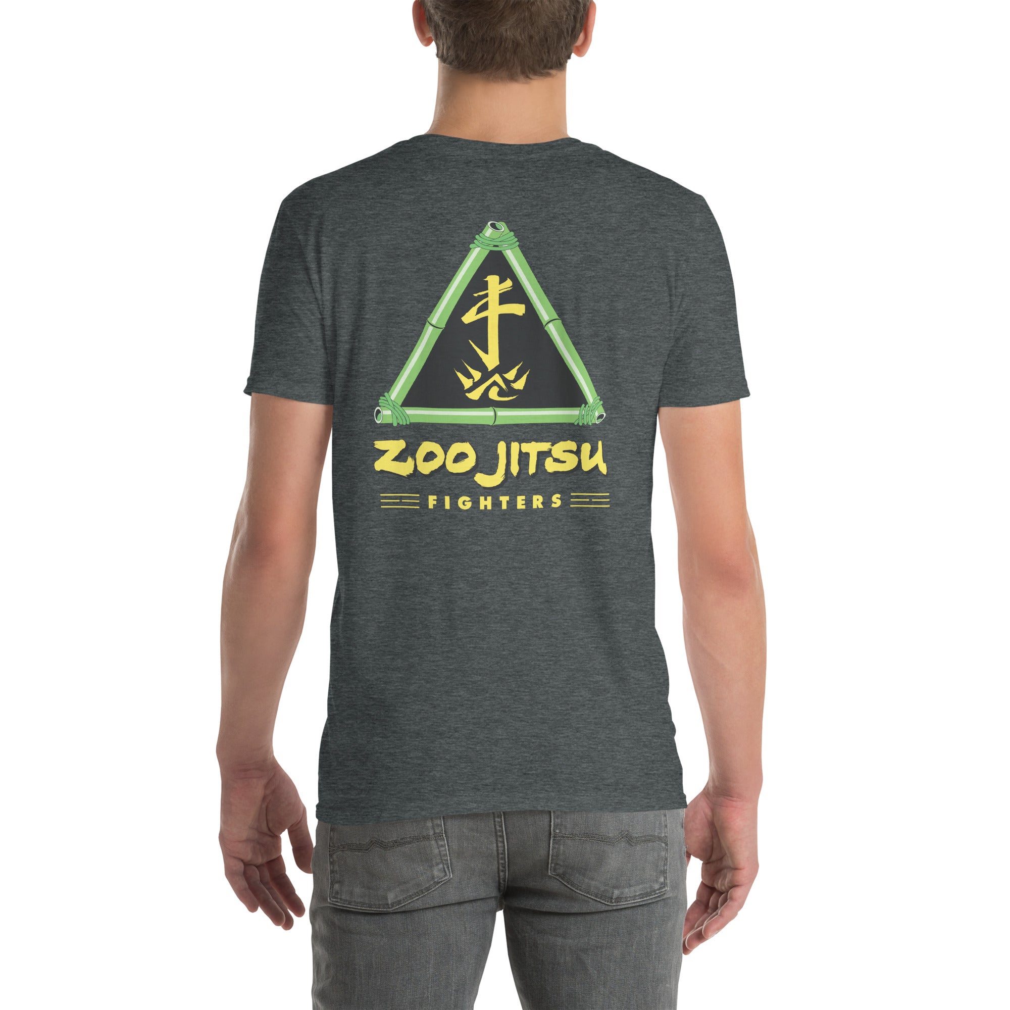 Zoo Jitsu Fighters Graphic T-Shirt - Unisex Short Sleeve Cotton Tee for Martial Arts Fans & Animal Lovers - Perfect for Training, Gyms, and Casual Wear