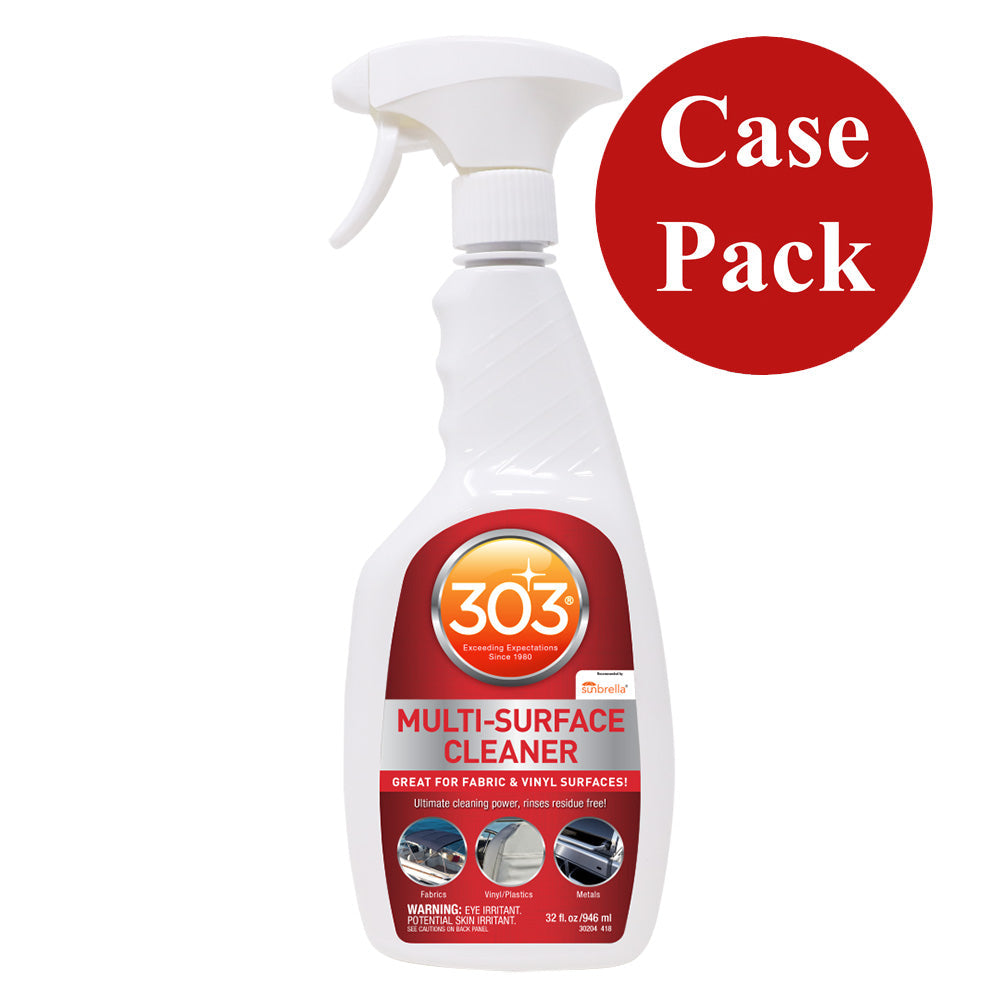 303 Multi Surface Cleaner - 32oz (Pack of 6) | All-Purpose Cleaner for Cars, Boats, RVs, Home & Outdoor Surfaces | Removes Dirt, Grease & Stains