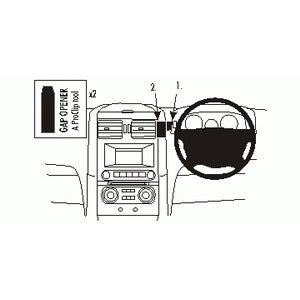 ClicOn No Holes Center Dash Mount for Ford Territory (2004-2011) - Secure Phone Holder for Hands-Free Navigation & Driving Safety