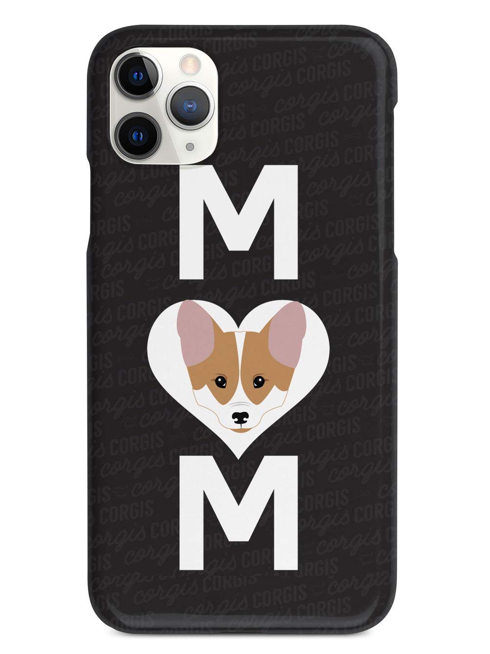 Premium 3D Textured Protective Phone Case for iPhone 11 Pro Max - Corgi Mom Design - Shockproof & Scratch-Resistant Cover - Perfect for Daily Use, Travel & Outdoor Activities