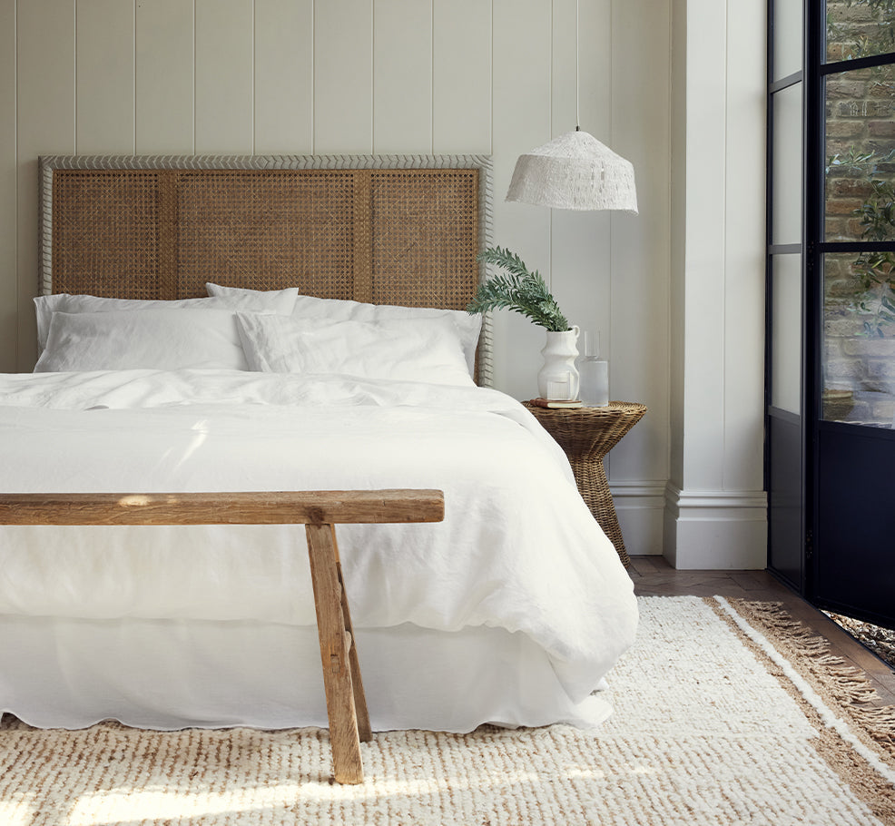 Premium 100% White Linen Duvet Cover Set - Breathable & Soft Bedding for All Seasons - Perfect for Master Bedroom, Guest Room & Airbnb