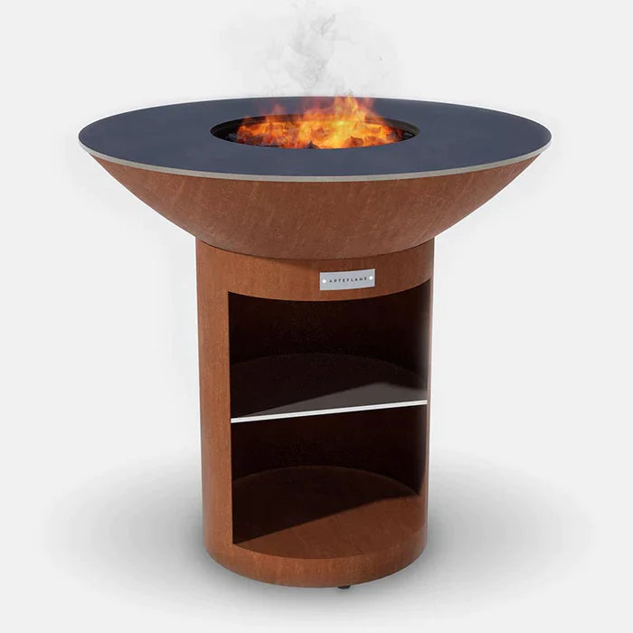 Arteflame Classic 40-Inch Outdoor Grill with Tall Round Base - Perfect for Backyard BBQs, Camping & Patio Cooking
