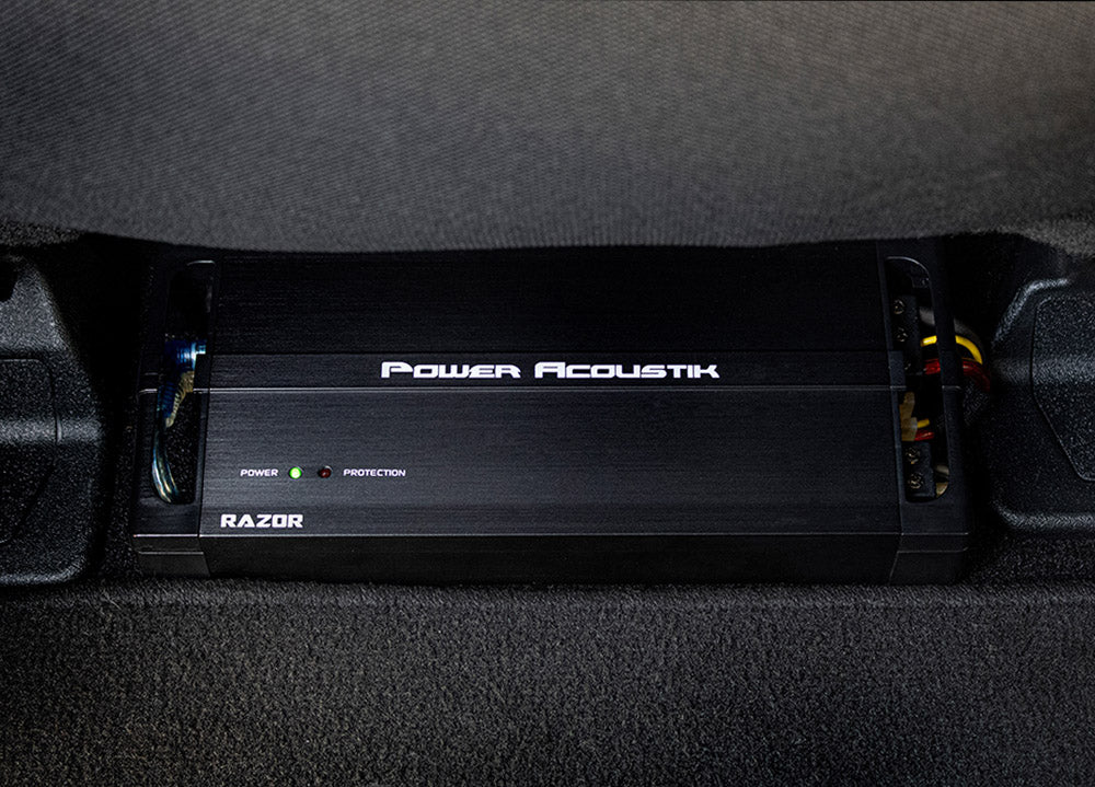 Power Acoustik RZ1 1500D Monoblock RAZOR Series Car Amplifier - 1500W High Power Bass Boost for Car Audio System | Perfect for Subwoofers & Car Stereo Upgrades