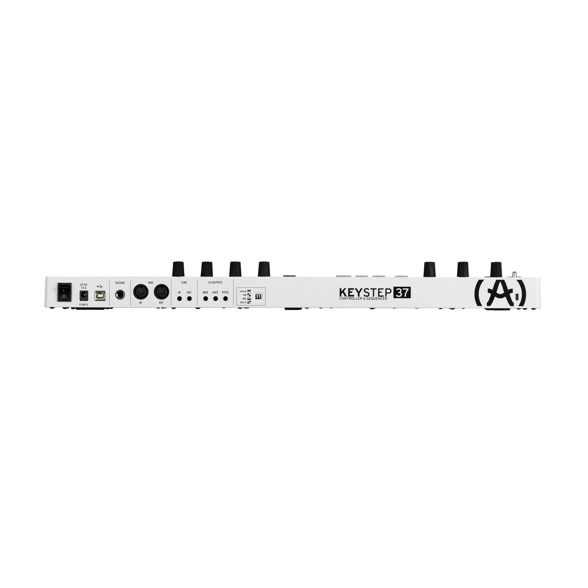 Arturia Keystep 37-Key MIDI Controller & Sequencer - White | Compact Keyboard for Music Production, Live Performance & Studio Recording