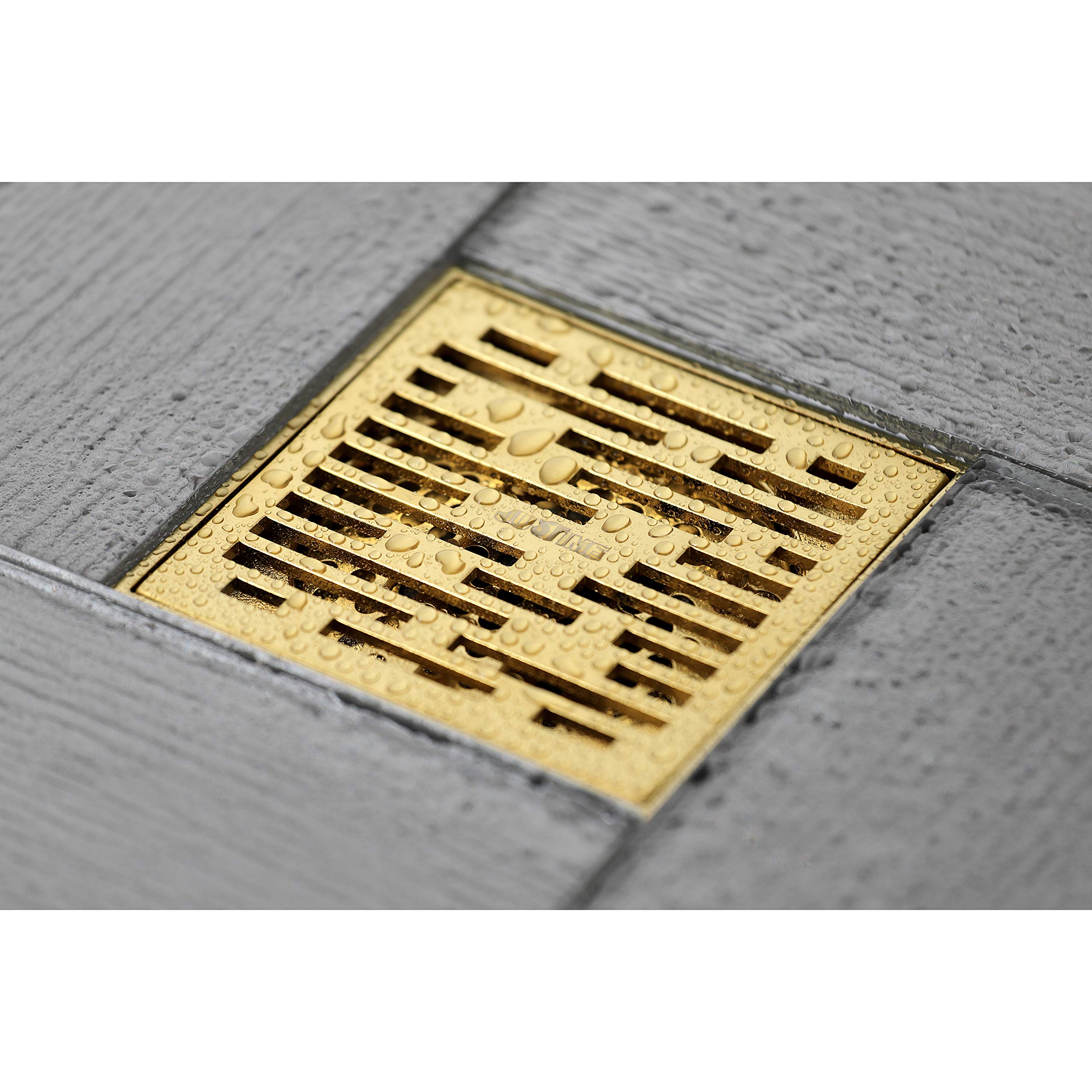 Kingston Brass BSF6310BB Brushed Brass Shower Drain - High-Quality Bathroom Floor Drain for Modern & Luxury Showers | Perfect for Home, Hotel & Spa Renovations