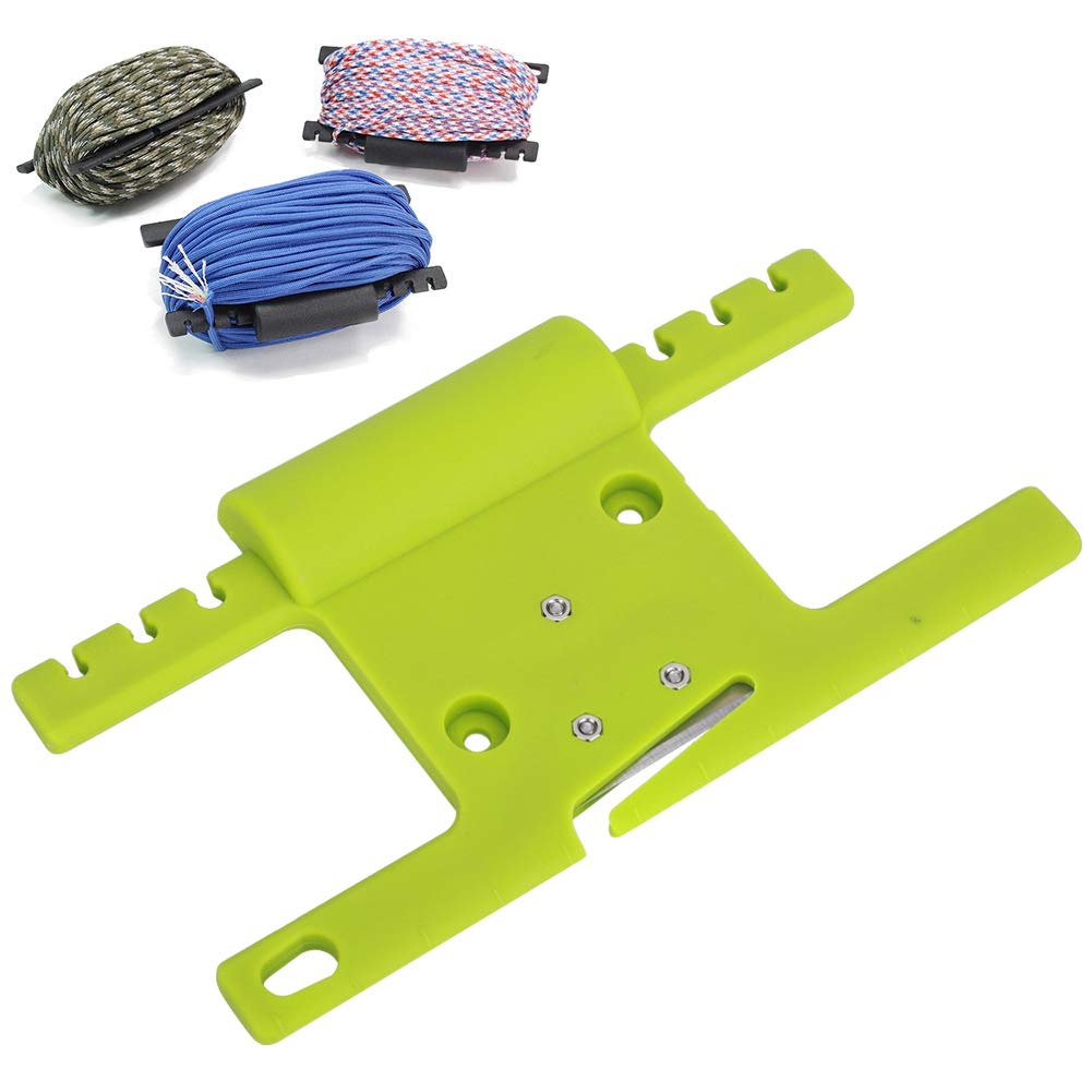 EVTSCAN Plastic Outdoor Umbrella Rope Storage Bracket - Heavy Duty Winding Line Reel with Thread Teeth for Garden, Camping & Marine Use