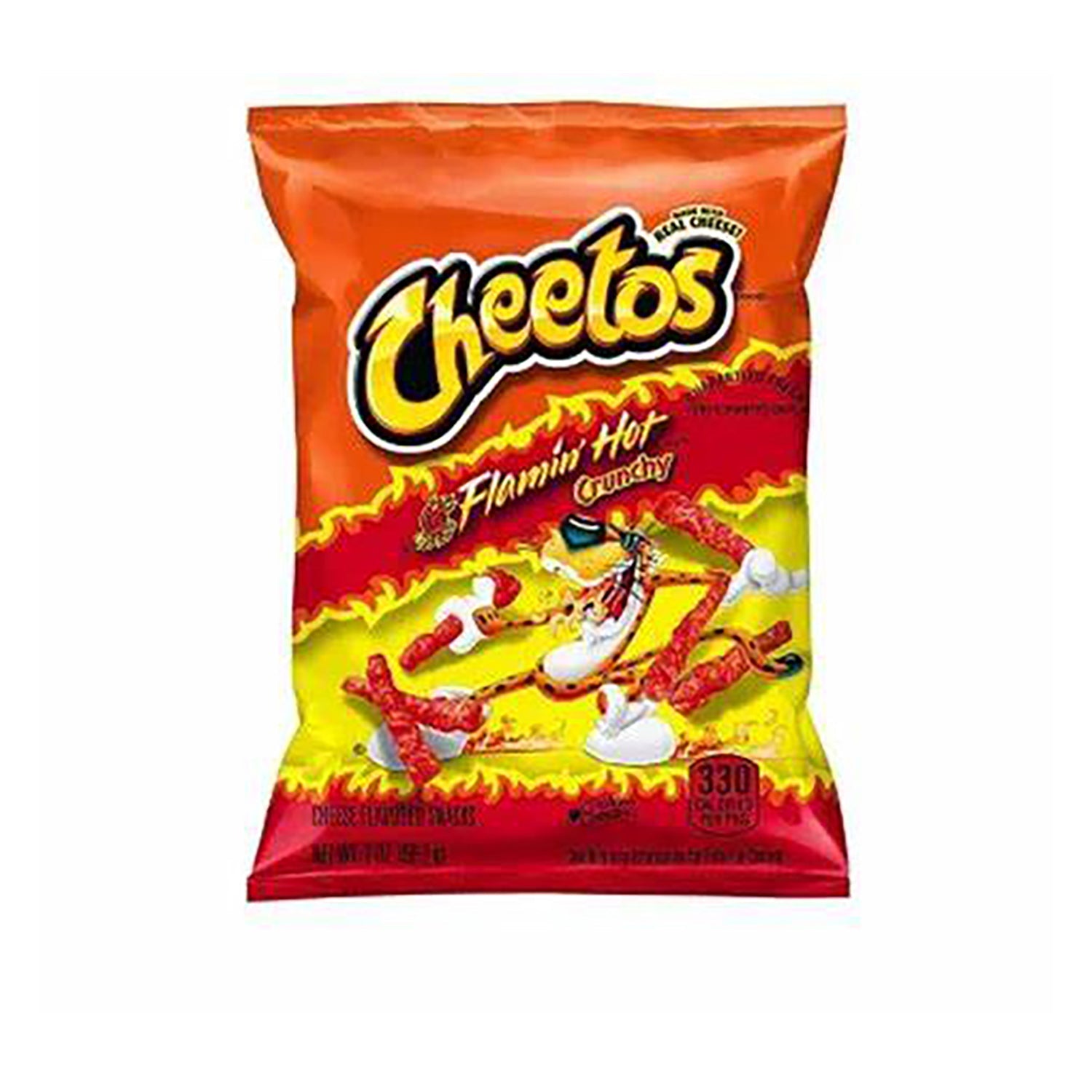 Frito Lay Cheetos Flamin' Hot Crunchy Cheese Snacks - 64 Count Case Pack | Perfect for Parties, Movie Nights & Office Snacks