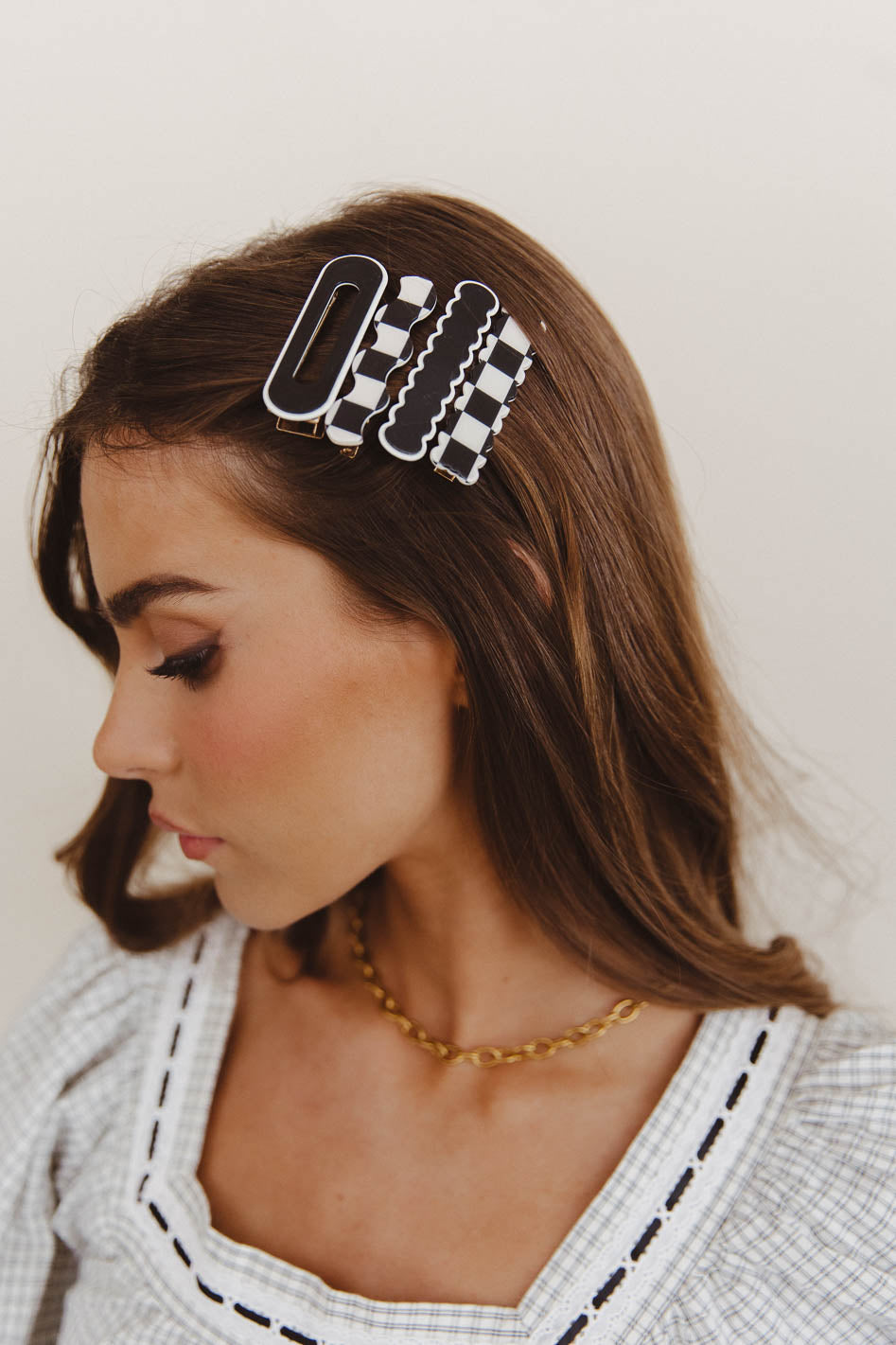 4 Pack Abstract Hair Clips for Women - Fashion Hair Accessories for Daily Use, Parties & Weddings