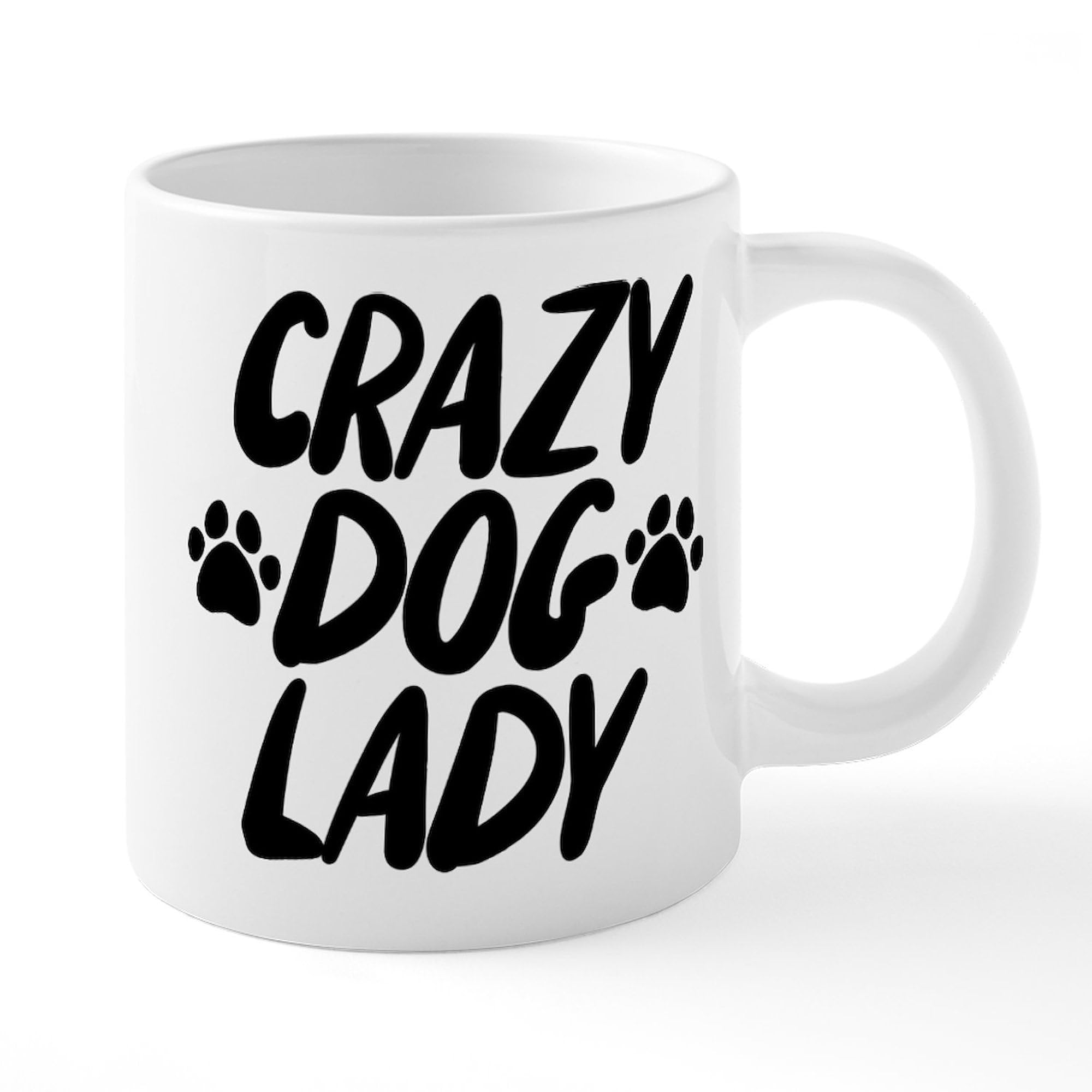 Crazy Dog Lady 20 oz Ceramic Coffee Mega Mug - Large Insulated Tea Cup for Dog Lovers - Perfect for Home, Office & Gifts