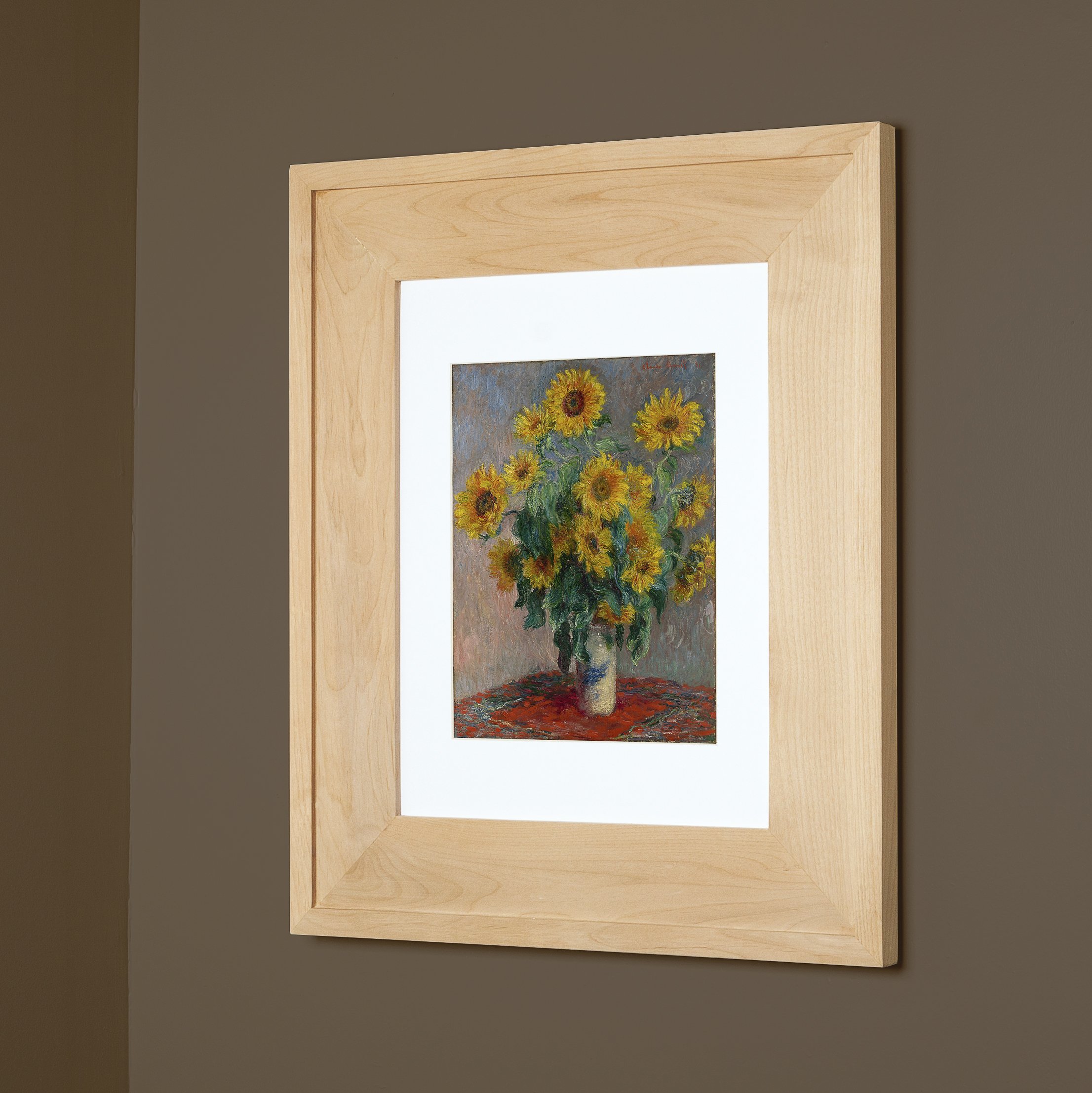 Fox Hollow Furnishings 13x16 Inch Recessed Medicine Cabinet for Bathroom - Solid Wood Concealed Picture Frame, No Mirror, Adjustable Shelves, Unfinished Raised Edge - Made in USA | Wall-Mounted Storage for Toiletries & Bath Essentials