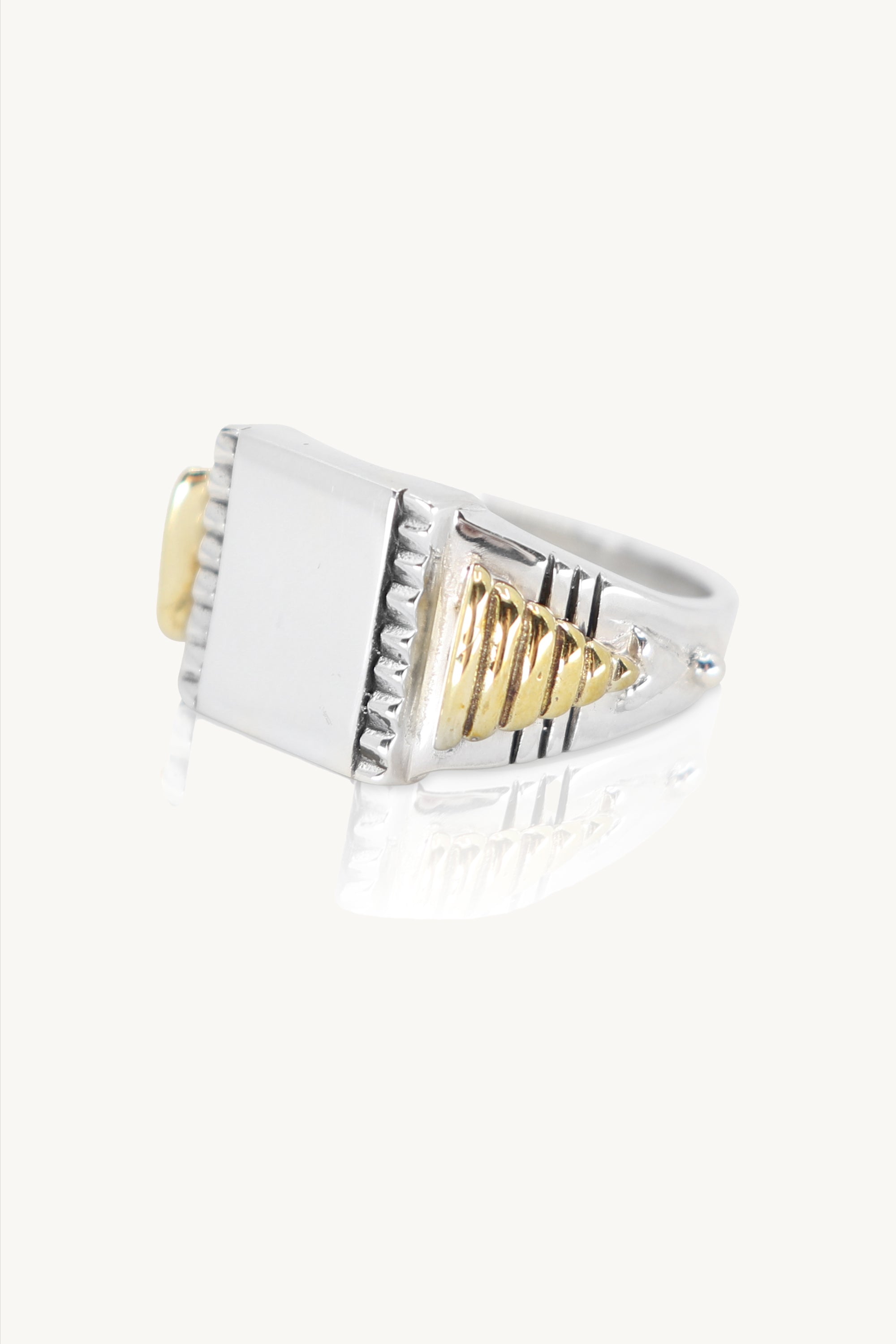 The Rect Ring 1 - Premium Stainless Steel Rectangular Ring for Men & Women | Perfect for Stacking, Layering & Everyday Wear