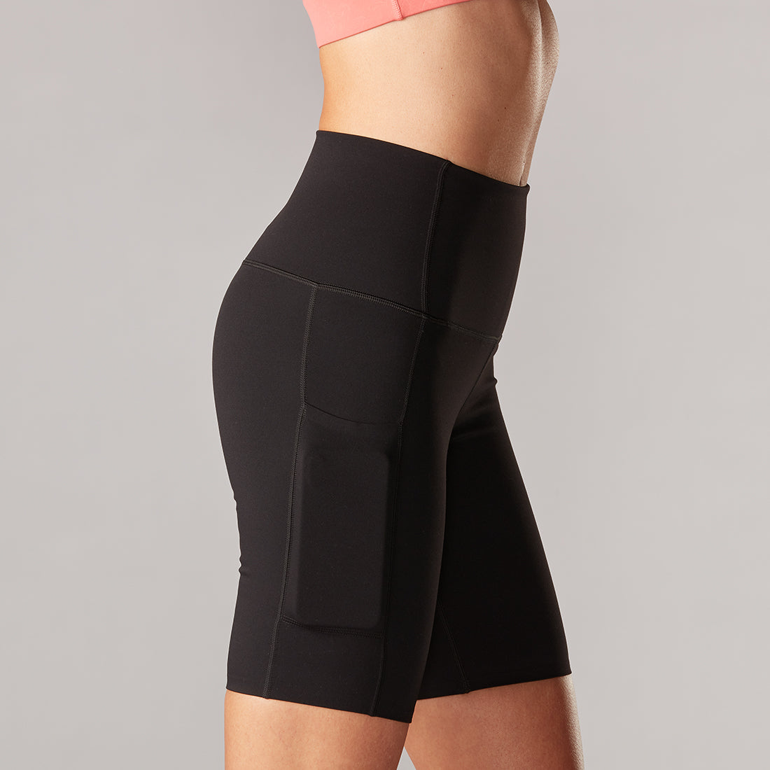 Tavi Noir Stash & Dash High Waist Biker Shorts for Women - Workout, Running, Yoga & Lounge Wear - Comfortable & Stylish Activewear
