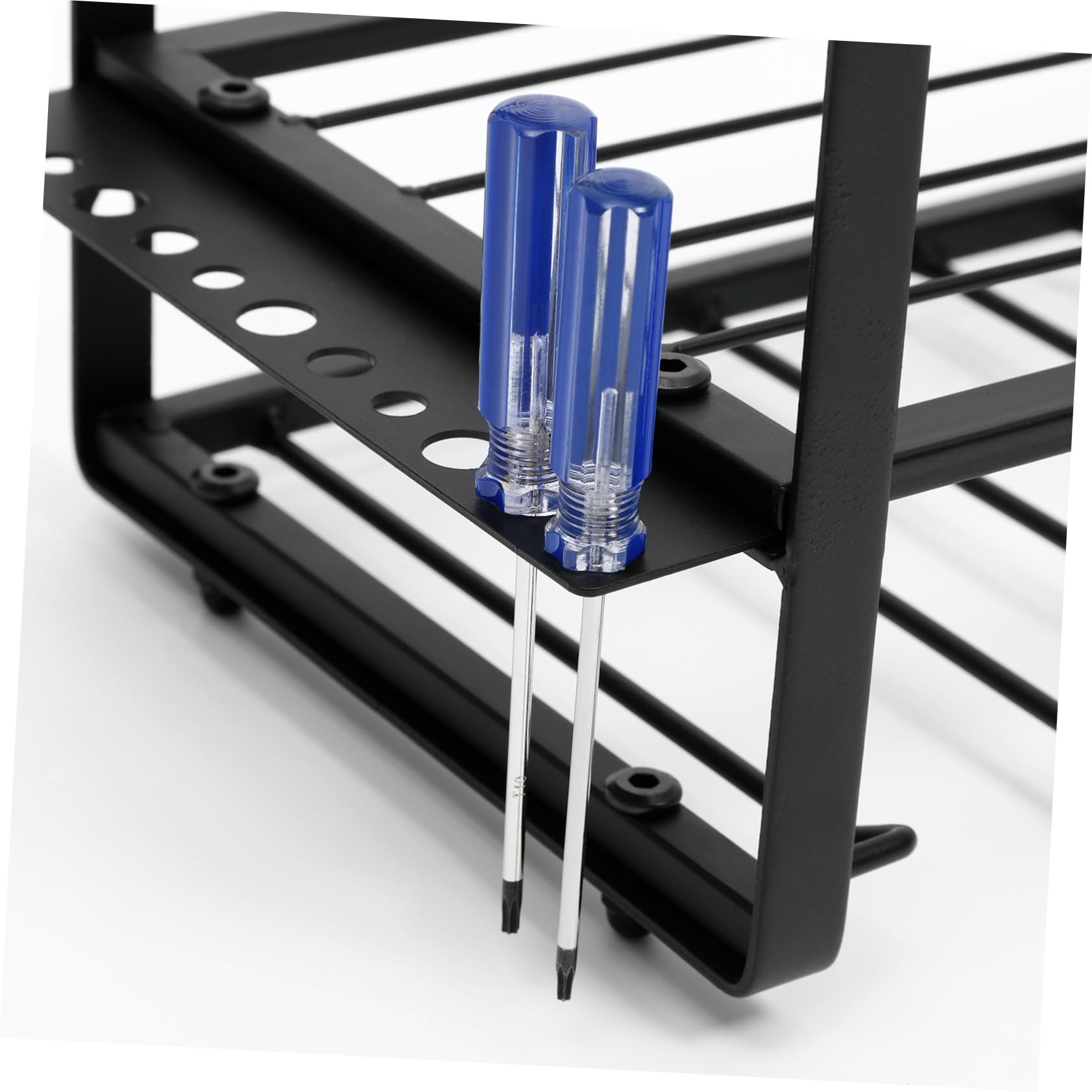 OKUMEYR Heavy Duty Wall Mount Screwdriver Storage Organizer - Durable Garage Tool Rack for Screwdrivers, Wrenches & Hand Tools - Perfect for Workshop, Garage & DIY Projects