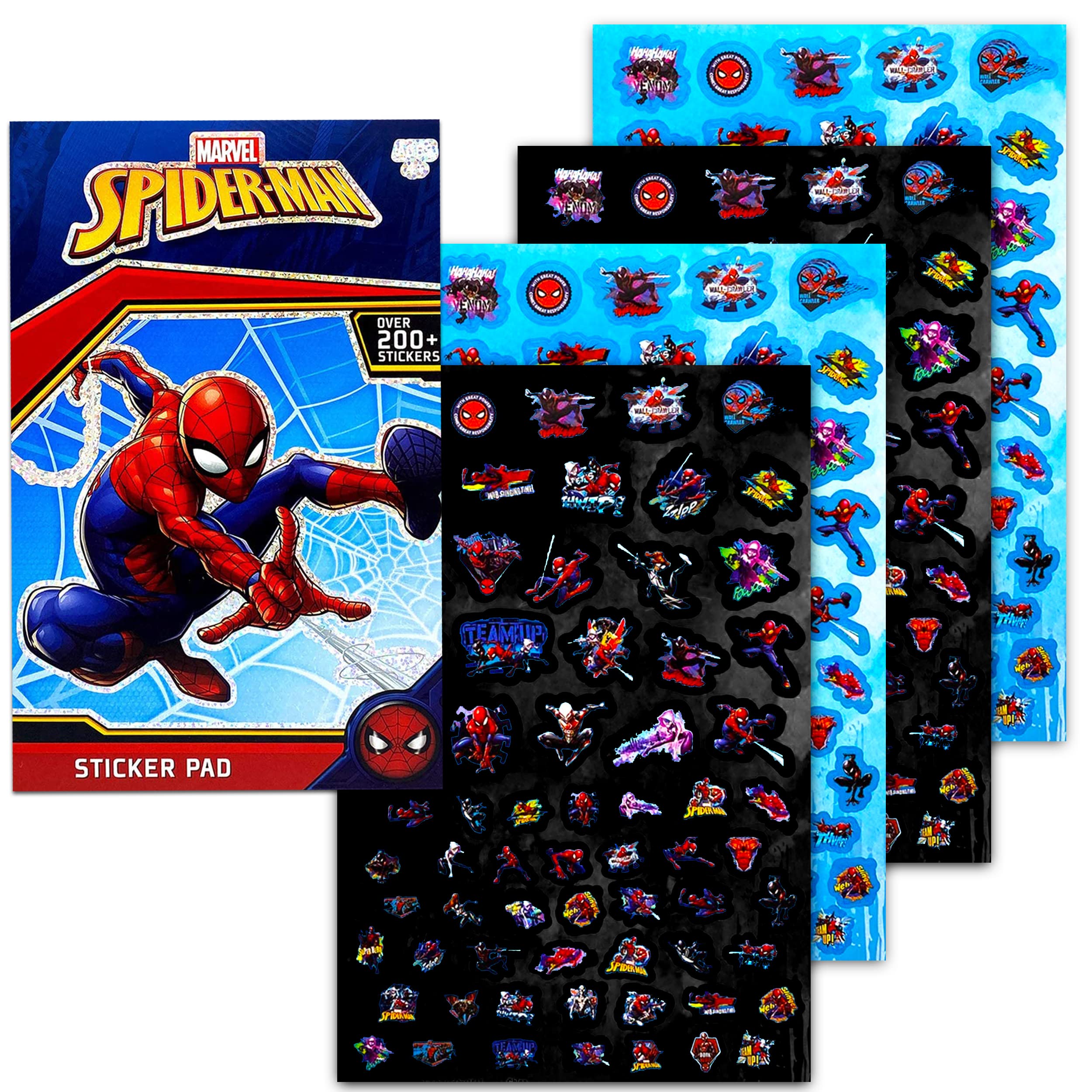 Marvel Spider-Man Puzzle Bundle for Kids - Spiderman & Venom Jigsaw with Stickers | Fun Superhero Game for Birthday & Playtime