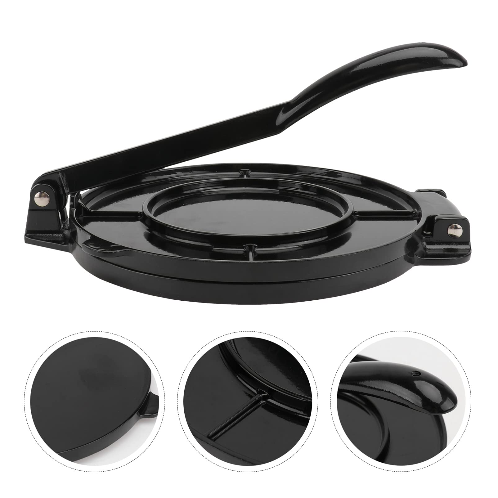 Premium Aluminum Alloy Tortilla Press - Heavy Duty Flour & Corn Tortilla Maker for Roti, Dosa, Tawa - Authentic Mexican Kitchen Tool for Homemade Flatbreads & Wraps | Perfect for Taco Night, Indian Cuisine & Latin Cooking