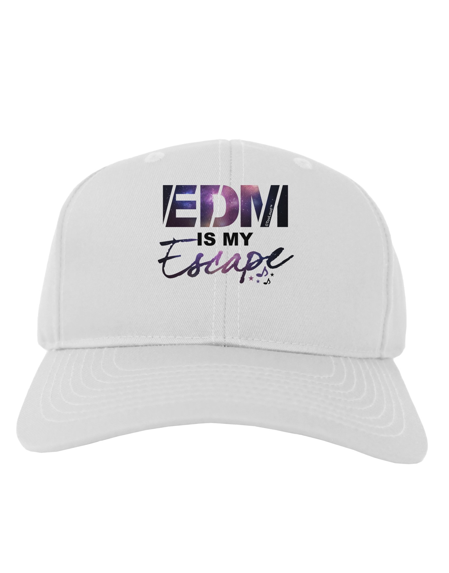 EDM Music Fan Baseball Cap - TooLoud My Escape Adjustable Dad Hat for Rave, Festival & Concerts - Trendy Unisex Streetwear Accessory
