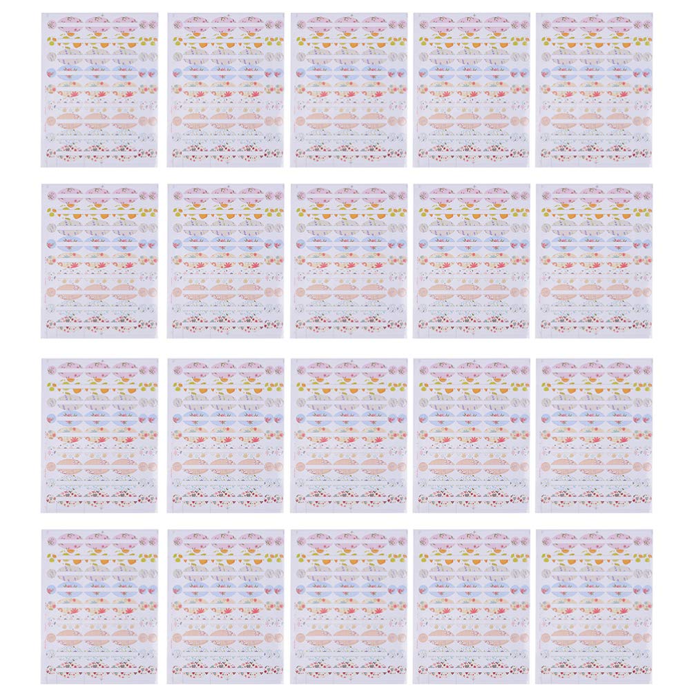 Lurrose 20pcs Essential Oil Bottle Stickers - Waterproof Cosmetic Labels for Roller Bottles, Alphabet Letter Stickers for DIY Aromatherapy, Handmade Soap & Skincare Products - Perfect for Organizing Essential Oils, Perfumes & Beauty Containers