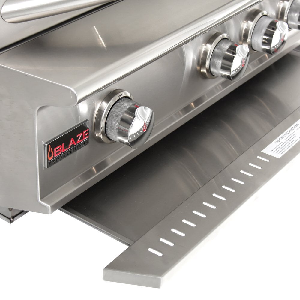 Blaze Professional 34-Inch 3-Burner Built-In Natural Gas Grill with Rear Infrared Burner | BLZ3PRONG | Outdoor Kitchen & Backyard BBQ Cooking