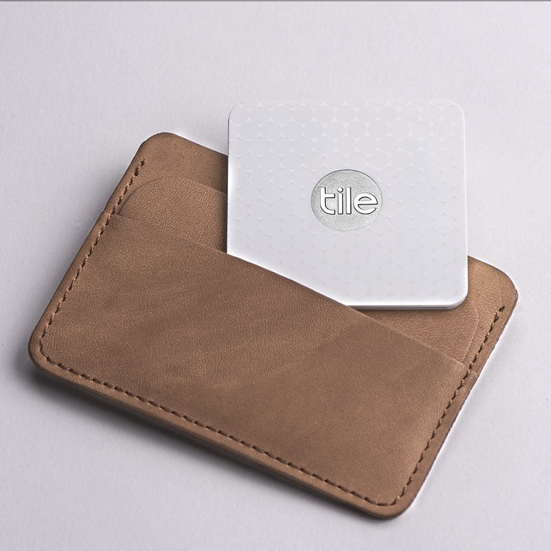 Tile Slim Bluetooth Tracker - Ultra Thin & Lightweight, Find Your Keys, Wallet & More - Perfect for Travel, Office & Everyday Use (White)