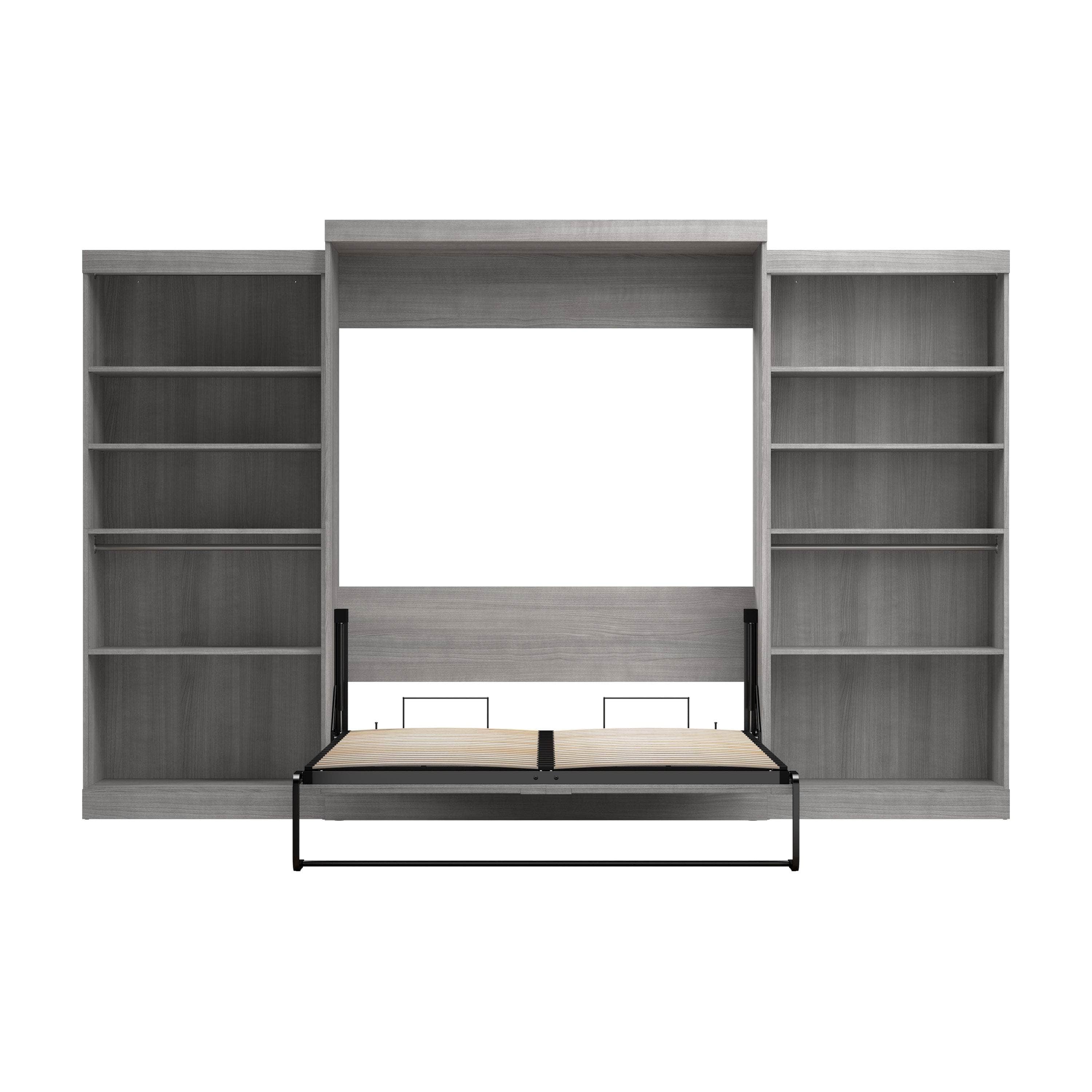 Pur Queen Murphy Wall Bed with 2 Storage Units - 136