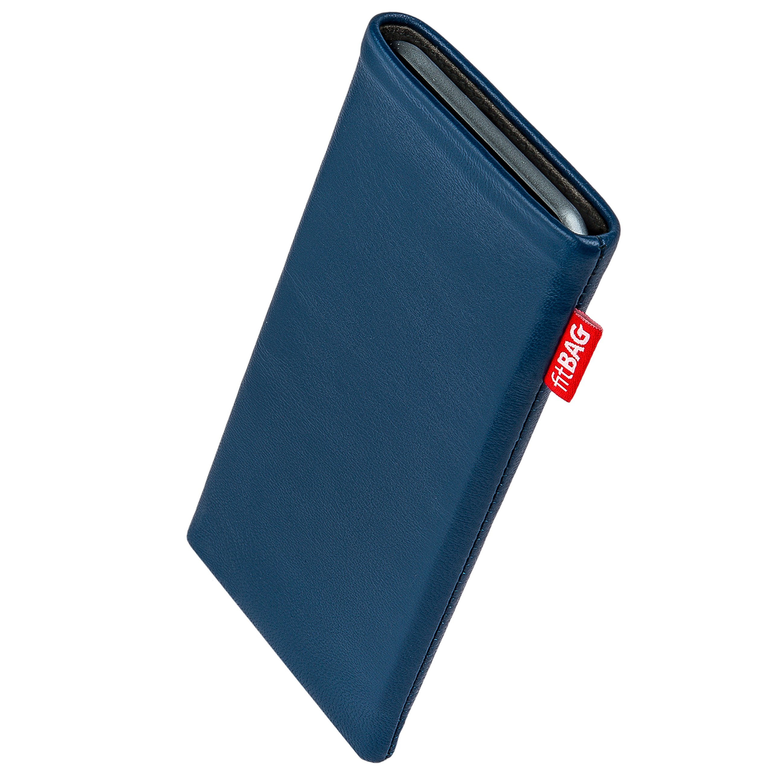 Premium Custom Tailored Sleeve for Xiaomi Redmi Note 8 Pro | German-Made Fine Nappa Leather Pouch Case with Microfiber Lining | Perfect for Display Cleaning & Everyday Protection | Ideal for Travel, Work & Commuting