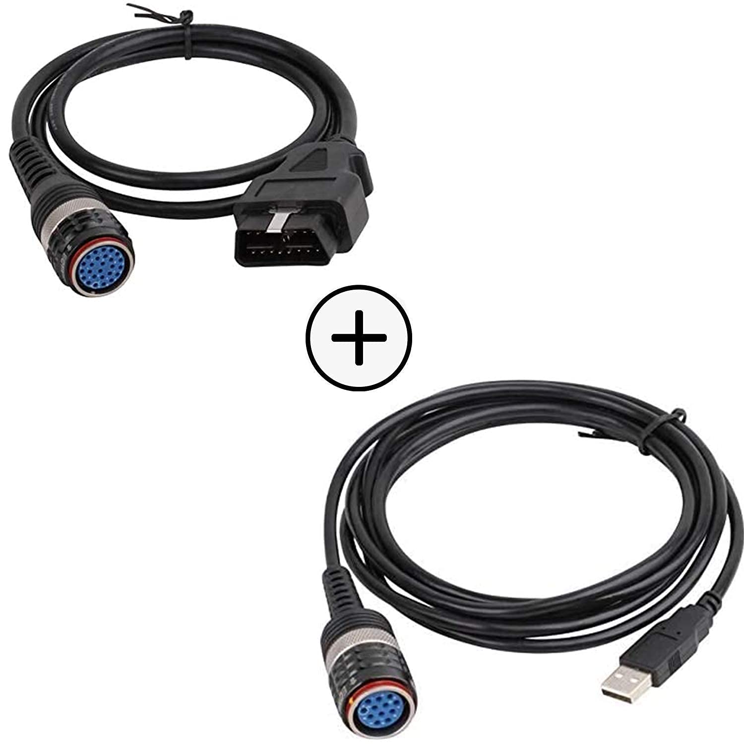 SINOCMP 88890304 & 88890305 Automotive Scanner Cable - OBD2 USB Diagnostic Cable for VOCOM 88890300 & VOCOMII 88894000 - Car Engine Diagnostic Tool for Professional Mechanics & DIY Auto Repair