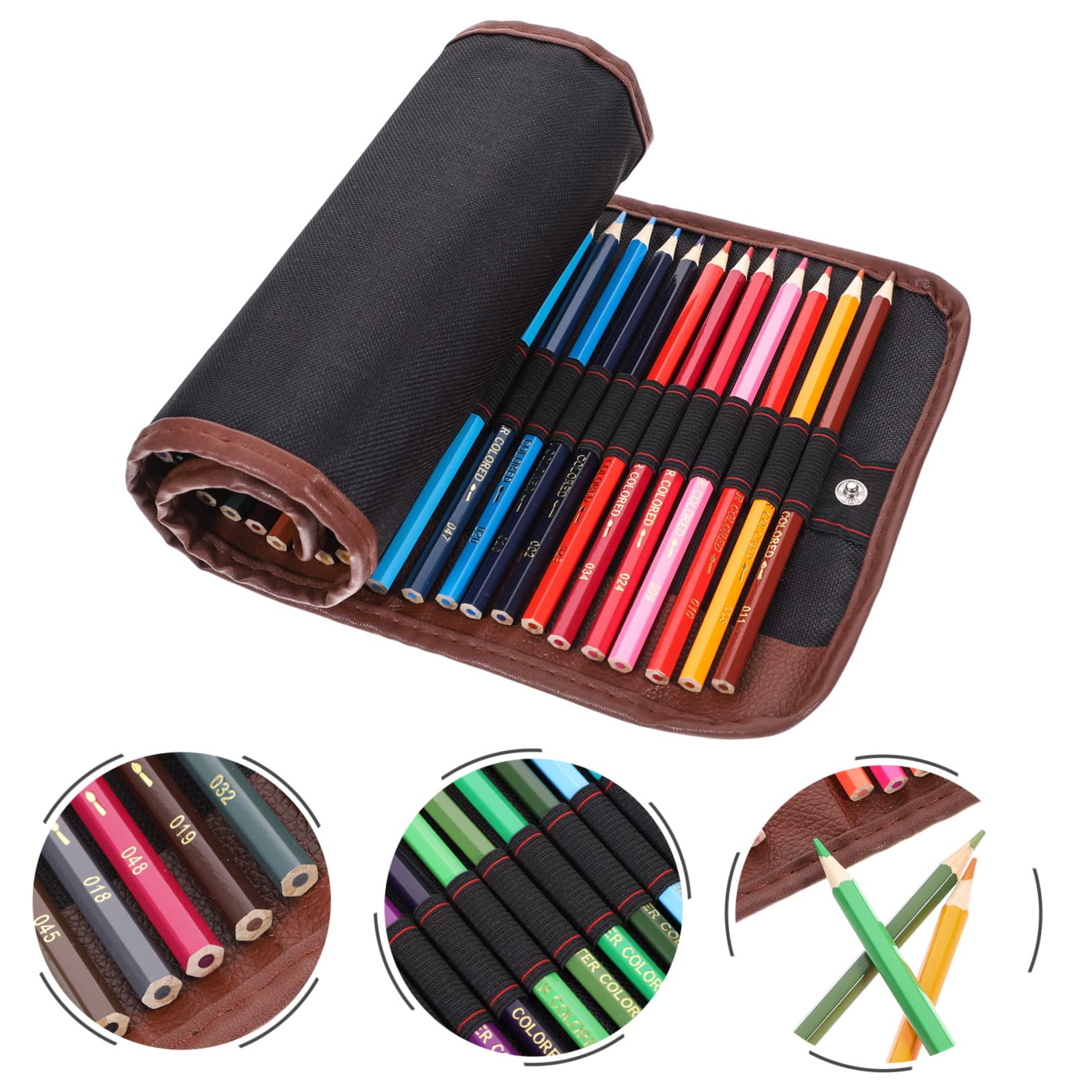 HOODANCOS 5 Sets Bulk Colored Pencils - 120 Premium Drawing & Coloring Pencils Set for Artists, Students & Kids - Vibrant Wax-Based Pencils with Nylon Case - Perfect for Sketching, School Projects & Art Classes