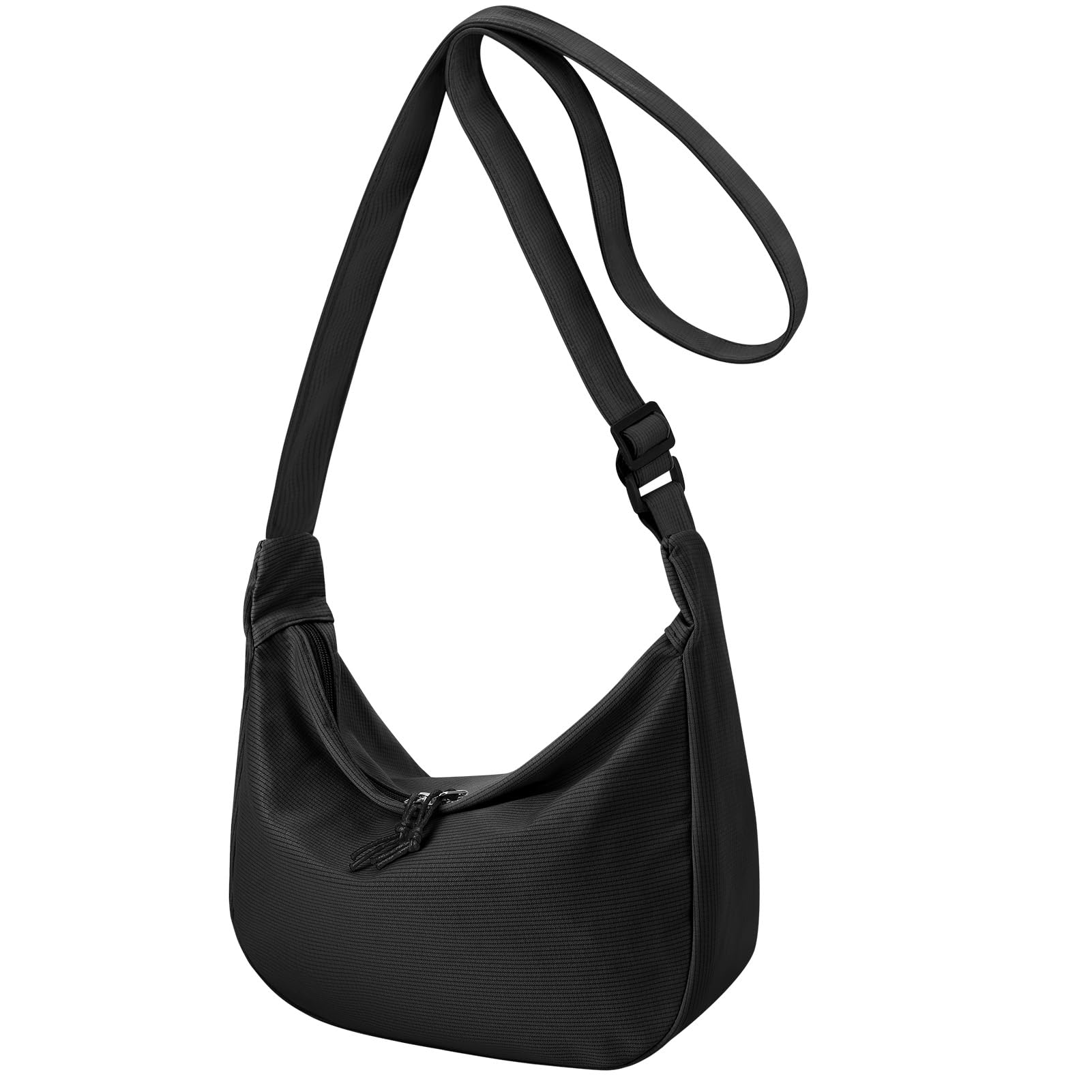 Stylish Women's Crossbody Bag - Small Crescent Nylon Hobo Shoulder Purse with Adjustable Strap for Travel, Work & Everyday Use | Lightweight & Durable Handbag for Commuting, Shopping & Casual Outings