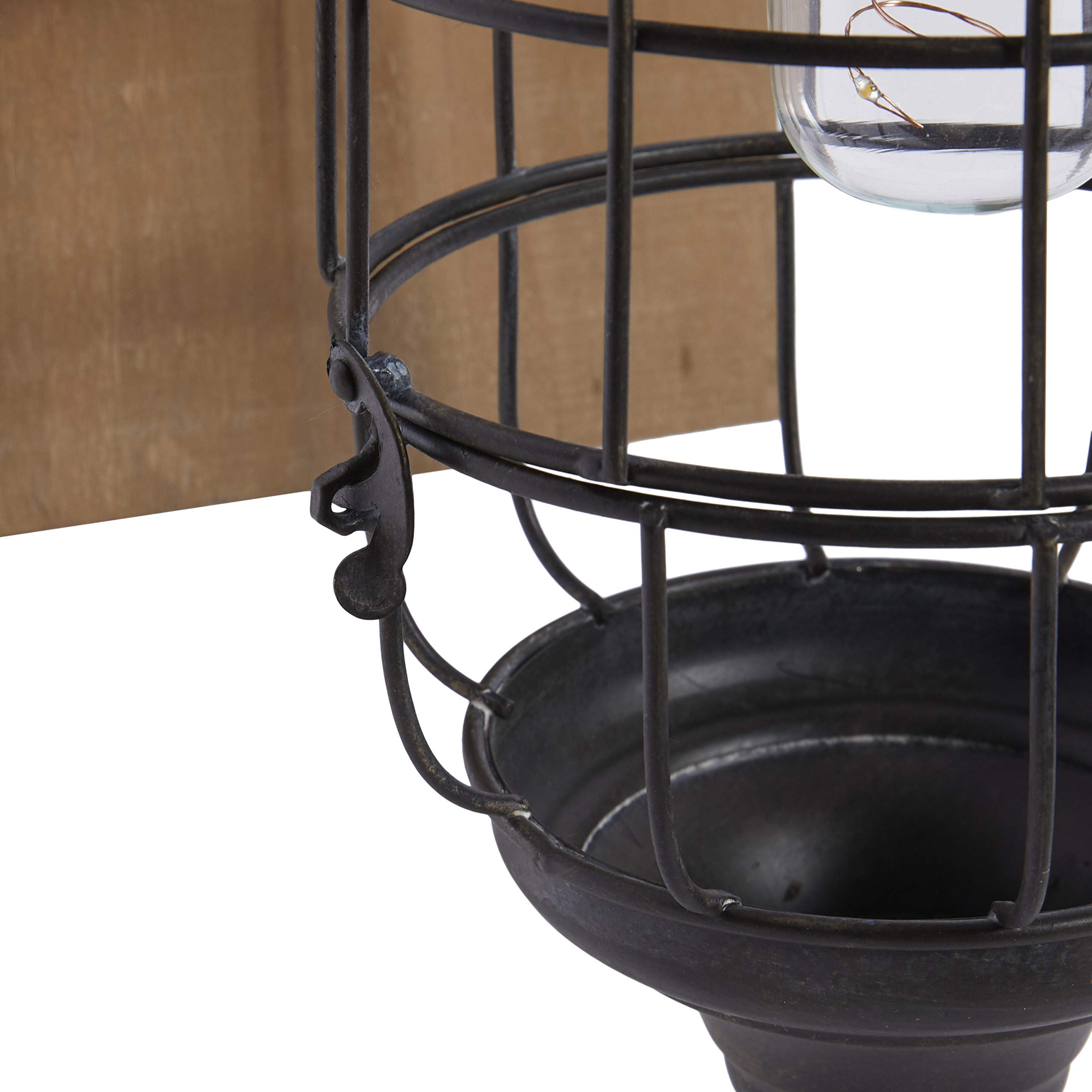 Deco 79 Black Metal Solid Wall Sconce - 6
