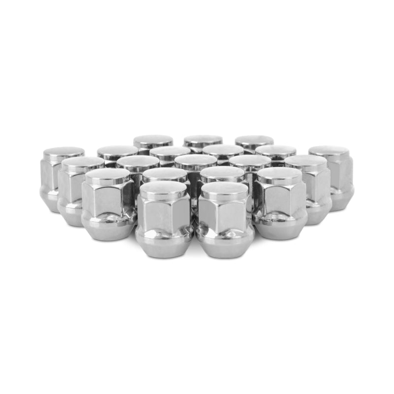 Mishimoto M12 x 1.5 Steel Acorn Lug Nuts - 20pc Chrome Set for Cars, Trucks & SUVs - Durable Wheel Protection for Off-Road & Daily Driving