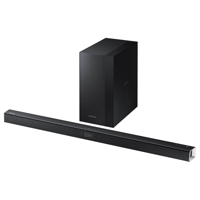 Samsung HW-KM45 2.1 Channel 300W Soundbar with Wireless Subwoofer - Immersive Home Theater Audio for Movies, Music & Gaming (Black)