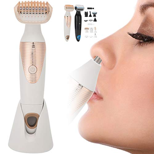 5-in-1 Electric Shaver for Women - Eyebrow Trimmer, Bikini Trimmer, Facial Hair Remover & Nose Hair Trimmer Set | Cordless, Rechargeable & Waterproof | Perfect for Travel, Gym & Daily Grooming Routine