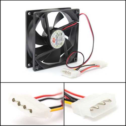 12V 4-Pin PC CPU Cooling Fan 90x90x25mm - Ultra Quiet Computer Case Fan for Desktop, Gaming PC & Workstation Cooling