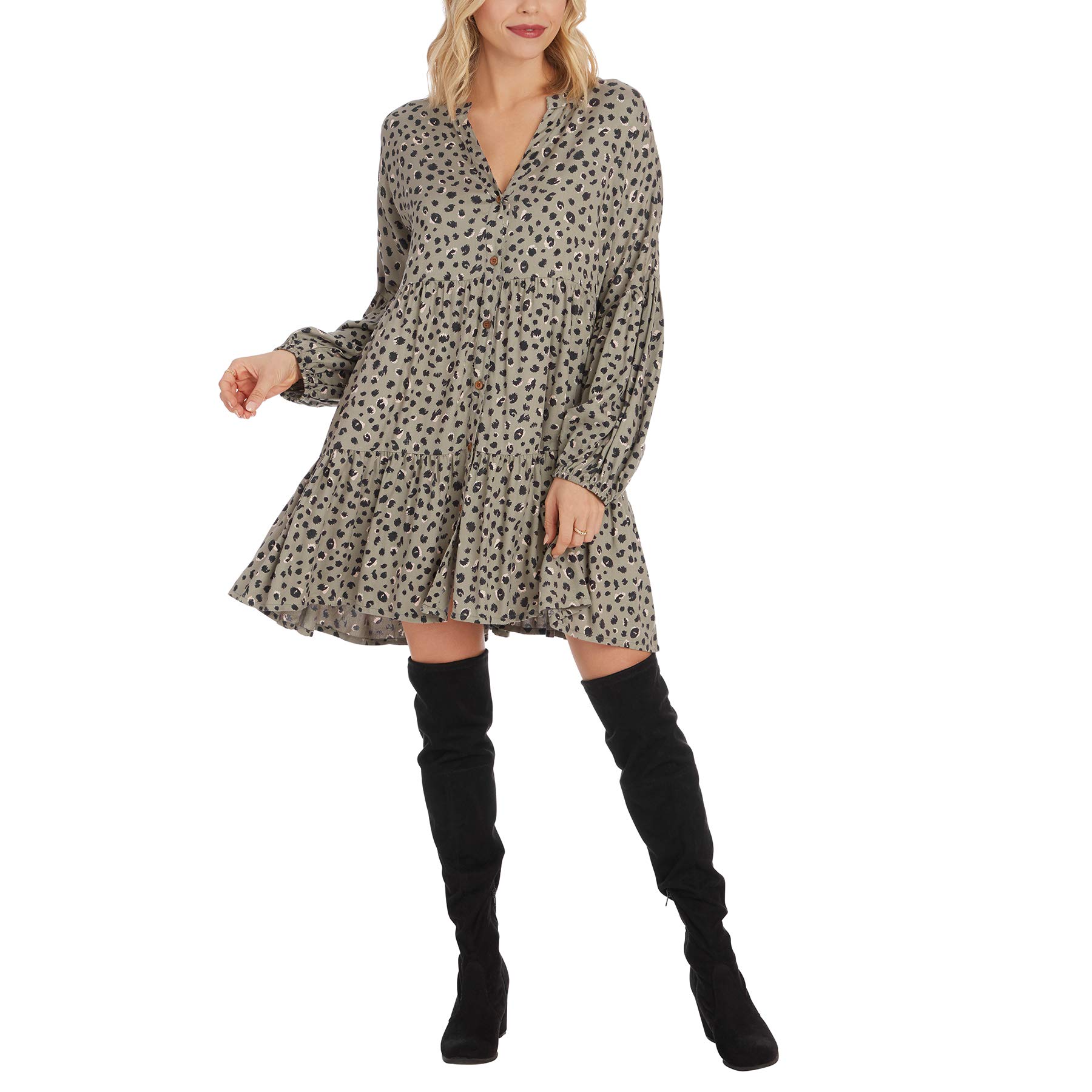 Mud Pie Women's Maybell Floral Flounce Dress - Elegant Summer Casual & Party Wear for Women