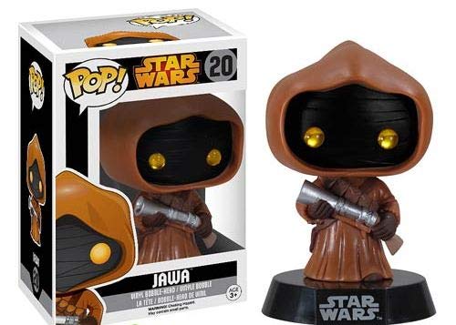Funko Pop! Star Wars: Jawa #20 Vaulted Edition Vinyl Bobble-Head Collectible Figure with Pop Protector Case - Perfect for Display, Gift Giving & Star Wars Fans Collection