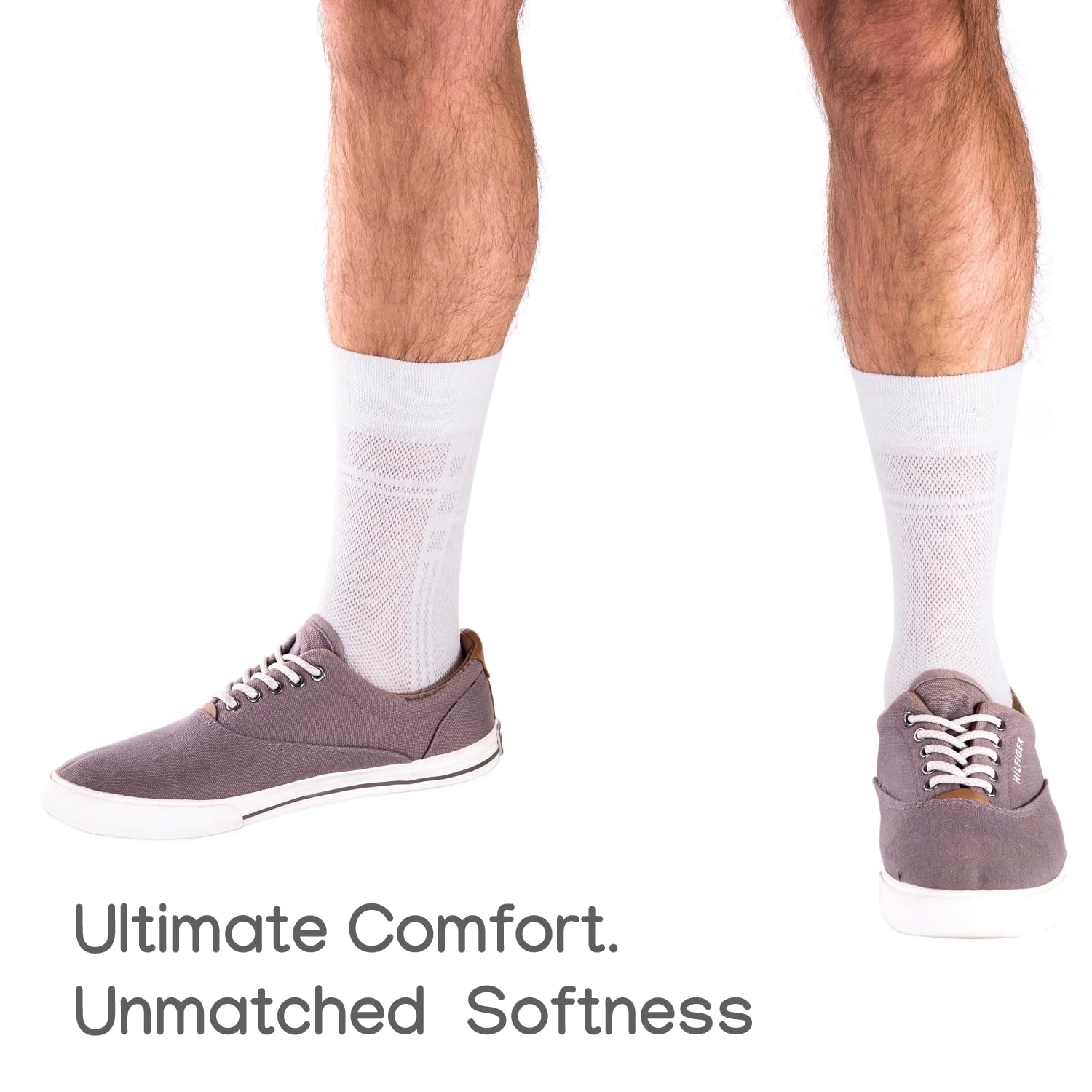 Ultra Thin Breathable Cotton Men's Dress Socks (5 Pack) - Super Soft & Lightweight Casual Socks for Business, Office & Daily Wear - Comfortable Formal Socks for Work & Dress Shoes